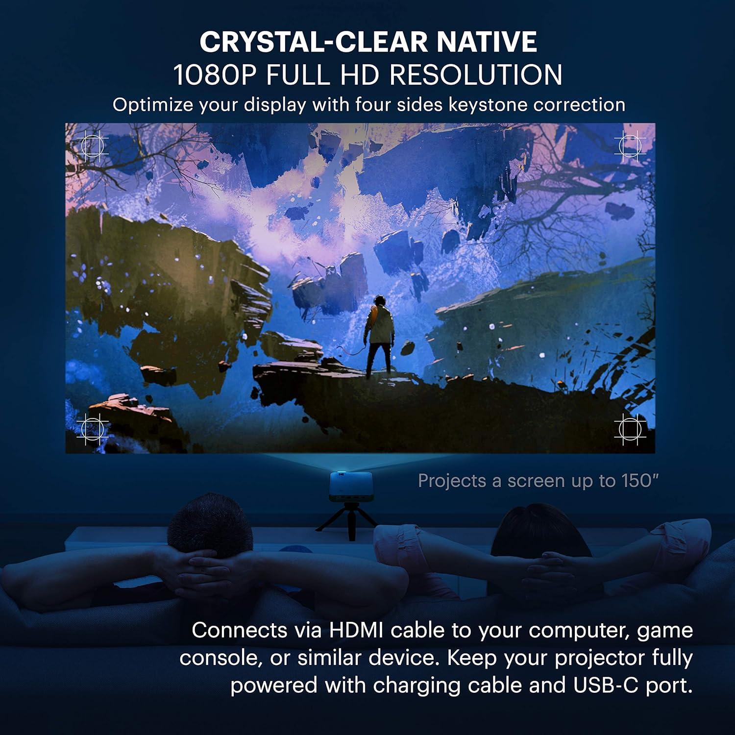 Proyector Portátil KODAK Luma 450 Full HD 1080p Wi-Fi Bluetooth