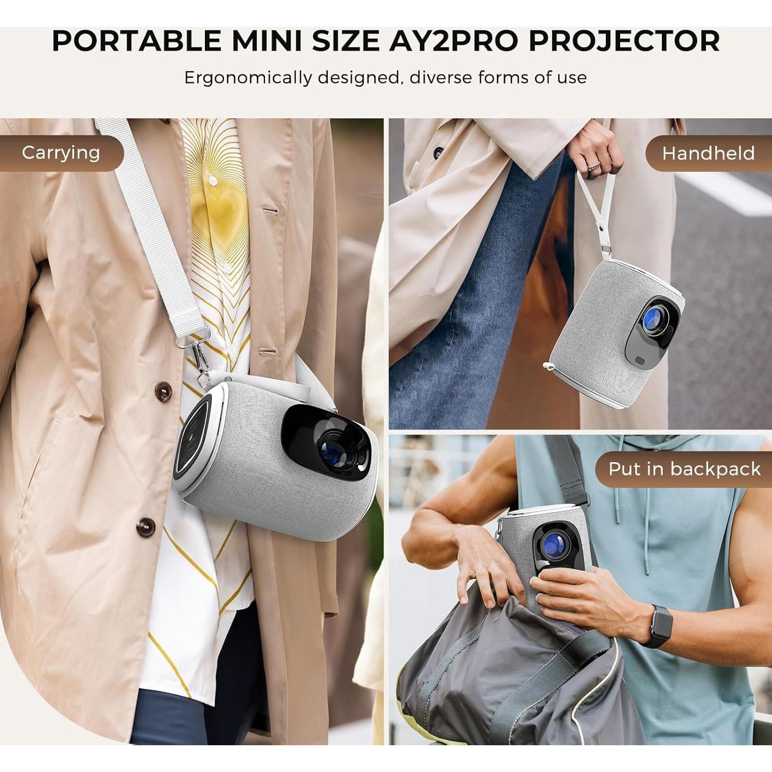 Mini Proyector Portátil ONOAYO AY2PRO 550 ANSI WiFi Bluetooth