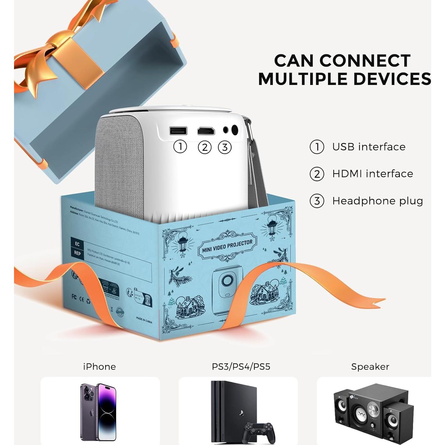 Mini Proyector Portátil ONOAYO AY2PRO 550 ANSI WiFi Bluetooth