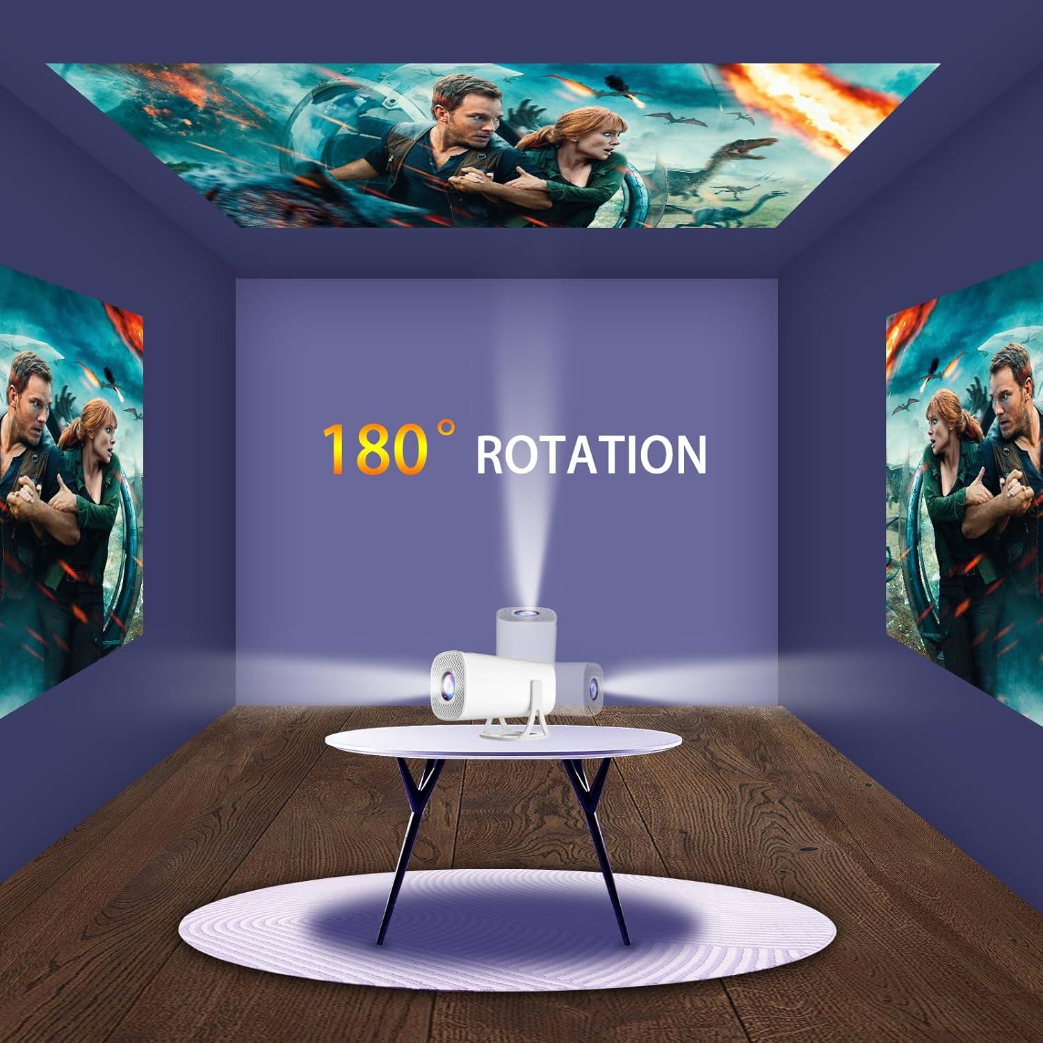 Mini Proyector AGOAL 4K 1080P Portátil con WiFi y Bluetooth