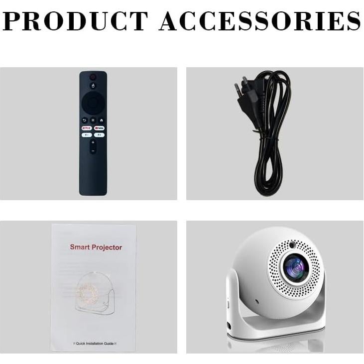 Proyector de Video YFDSPSM JY360 200 Lúmenes 1080P WiFi Bluetooth