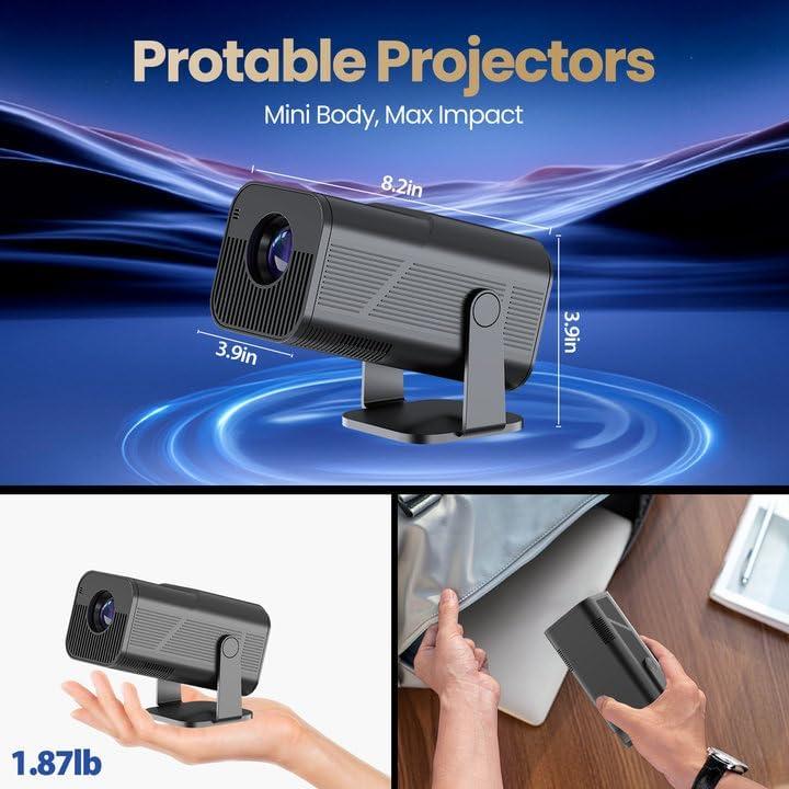 Mini Proyector Portátil TryLand 2000 Lúmenes 4K WiFi Bluetooth