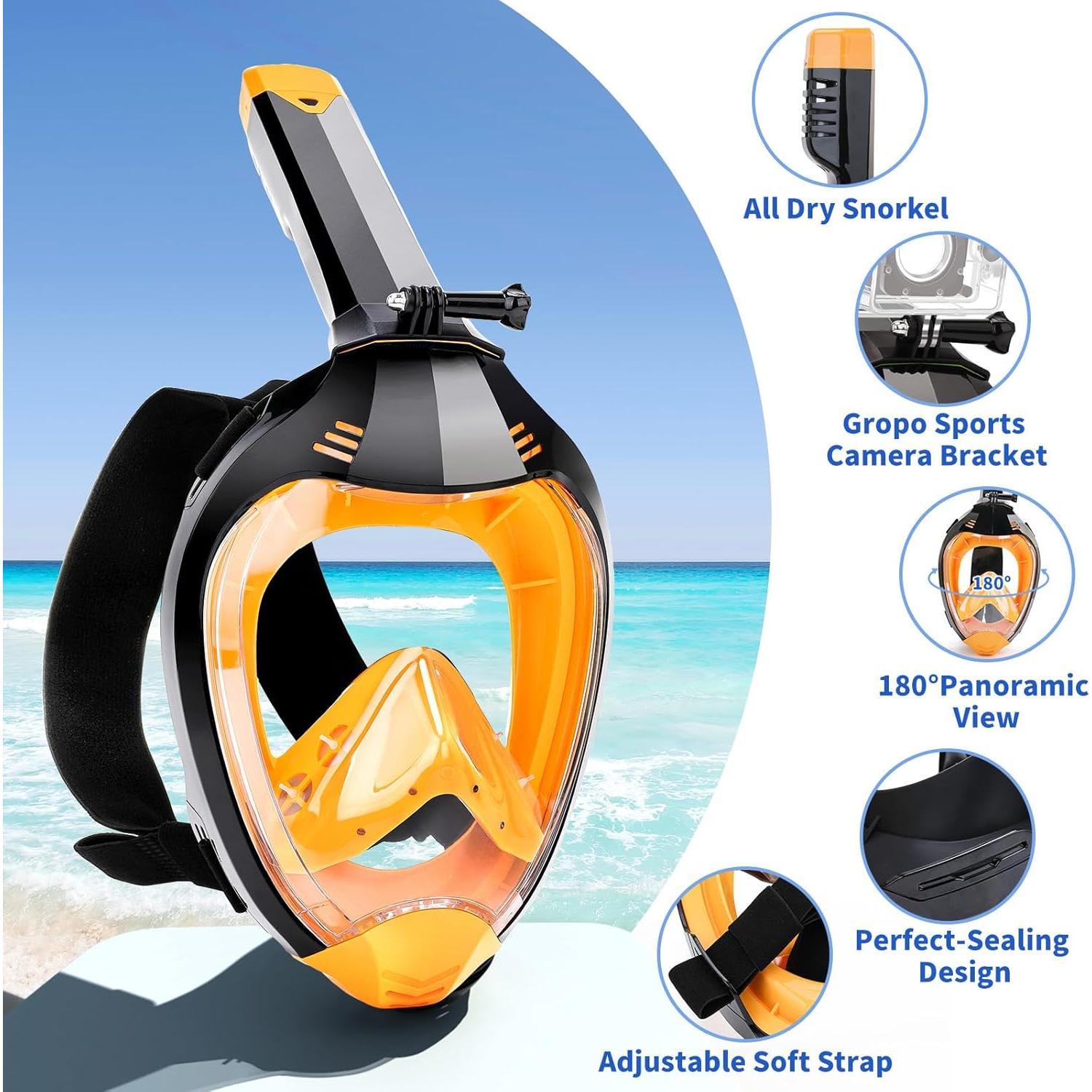 Máscara de Snorkel Body+ Cara Completa Antivaho S/M