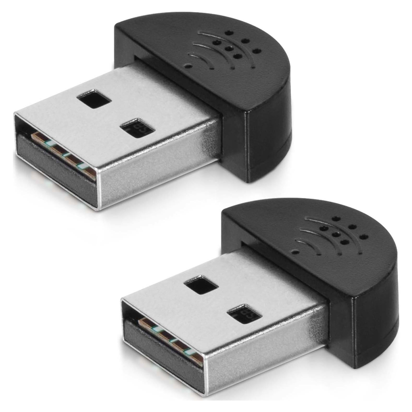 Micrófono Mini USB KISEER 2 Pcs para PC y Laptop - Conectar y Usar