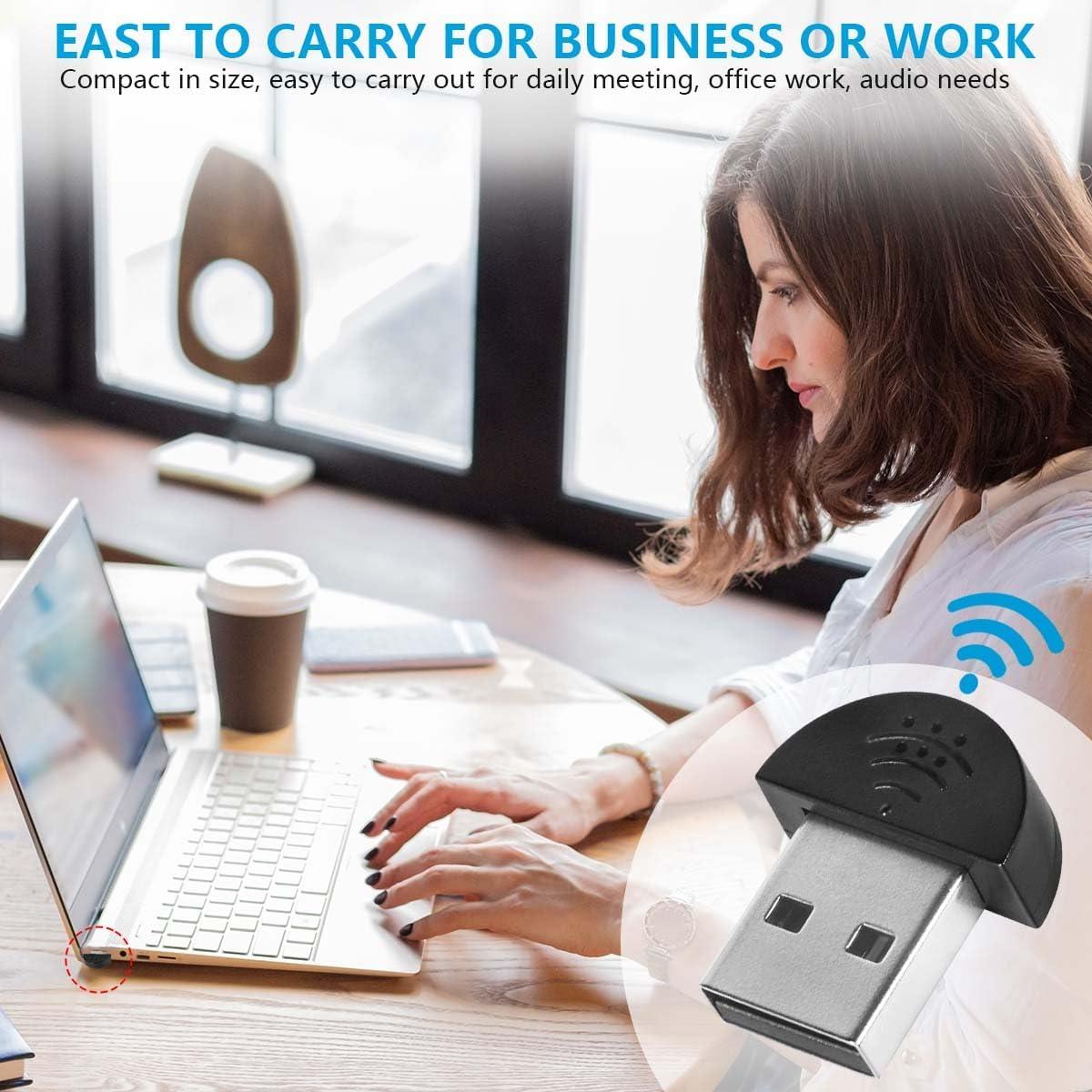 Micrófono Mini USB KISEER 2 Pcs para PC y Laptop - Conectar y Usar