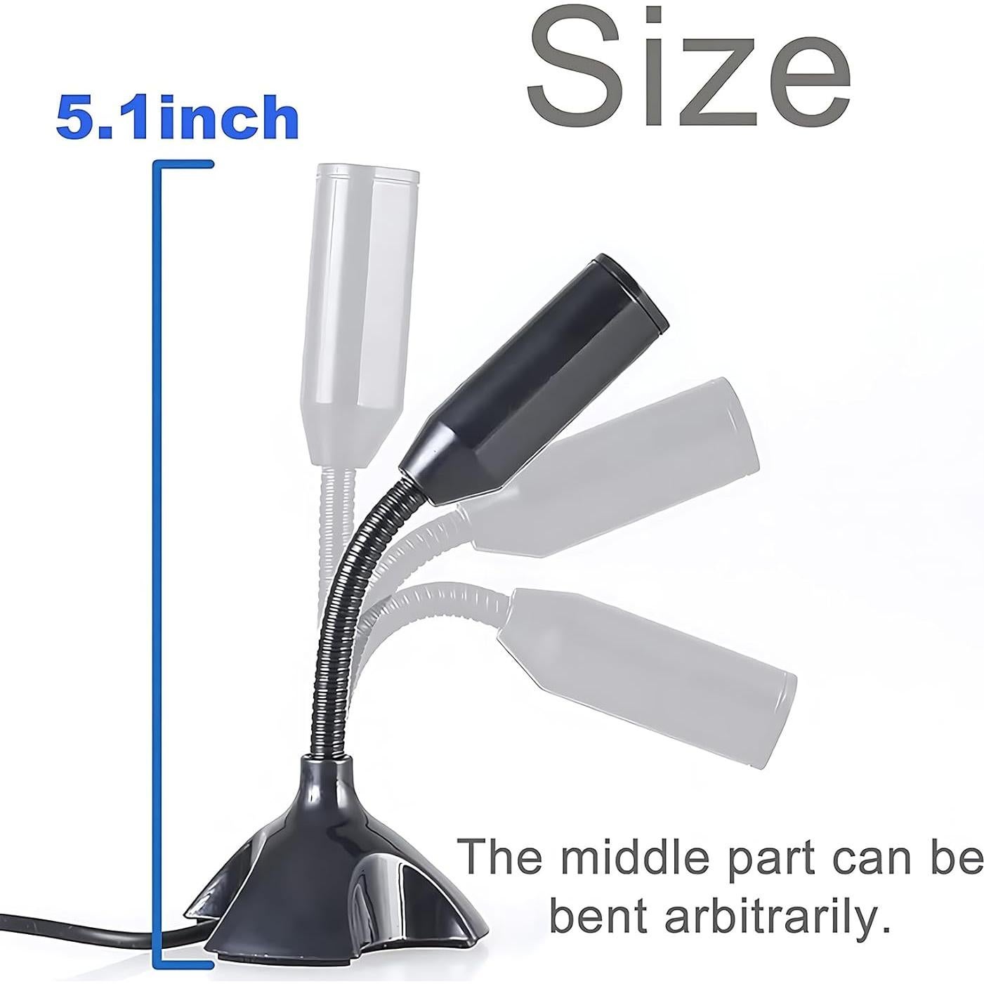 Micrófono USB Mini Blapsuro M-306 con Soporte Ajustable