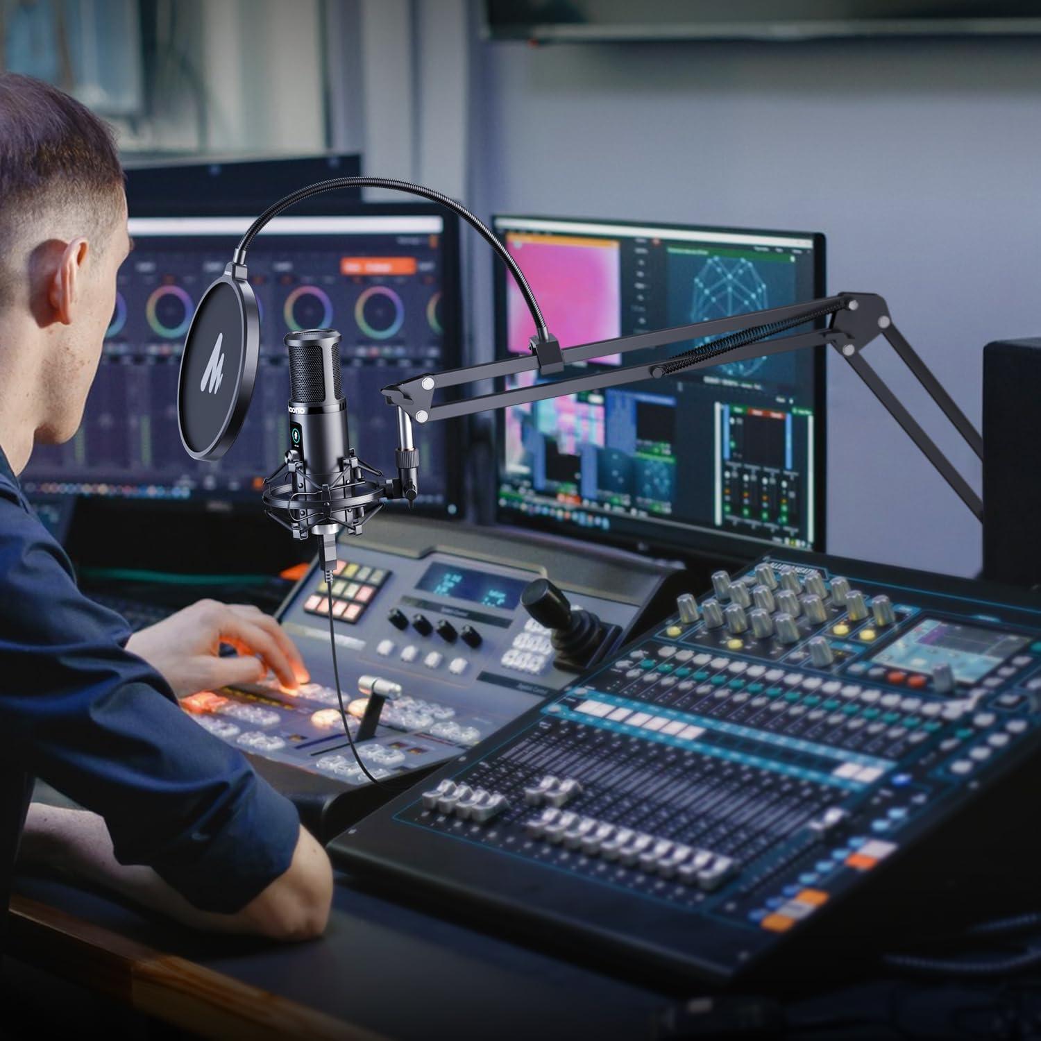 Micrófono USB MAONO PM421 192kHz/24bit Condensador Profesional