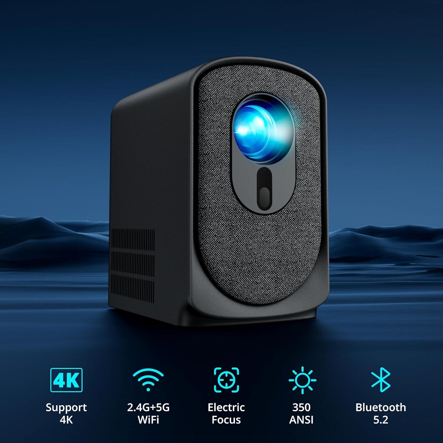 Proyector Mini Inalámbrico Dragon Touch L01 1080P 350 ANSI 4K