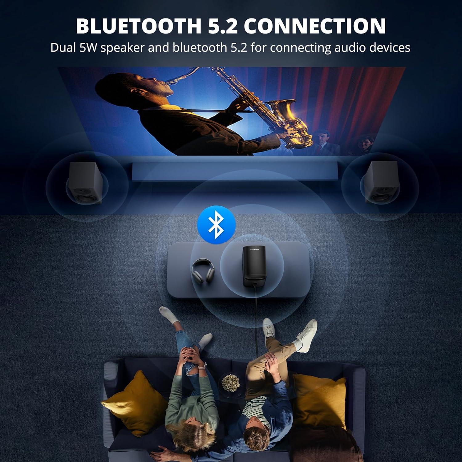 Proyector Mini Inalámbrico Dragon Touch L01 1080P 350 ANSI 4K