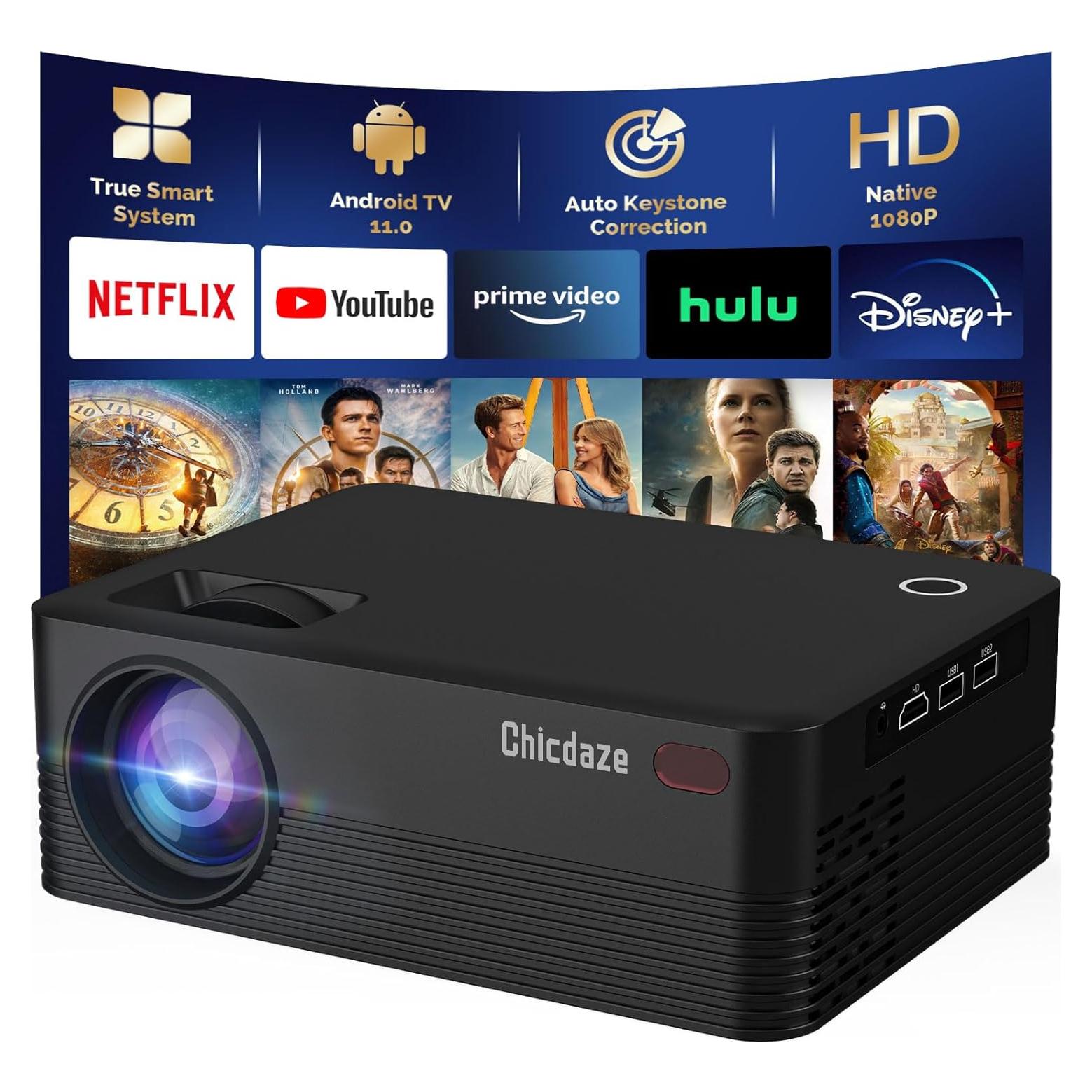 Proyector Inteligente Chicdaze H5 300 ANSI 8K Portátil