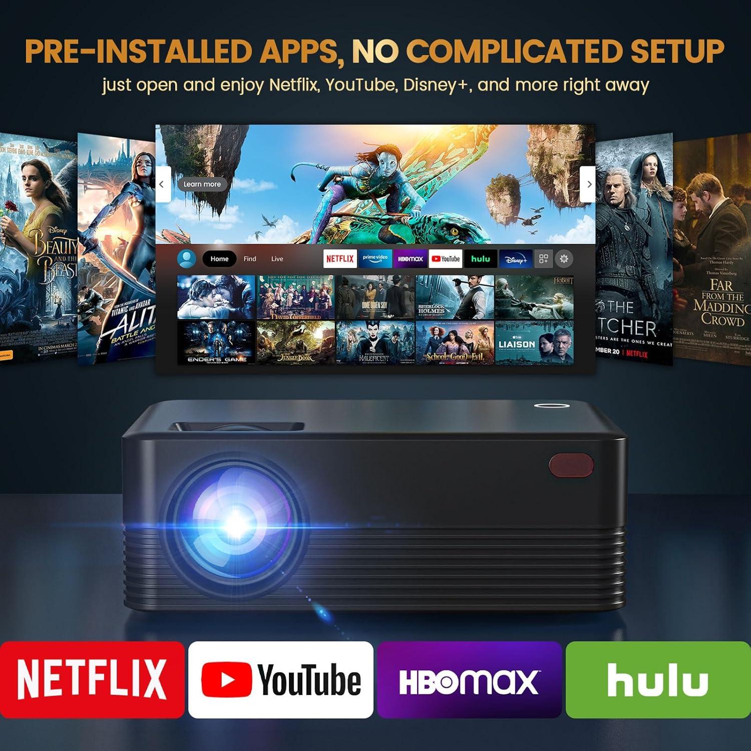 Proyector Inteligente Chicdaze H5 300 ANSI 8K Portátil