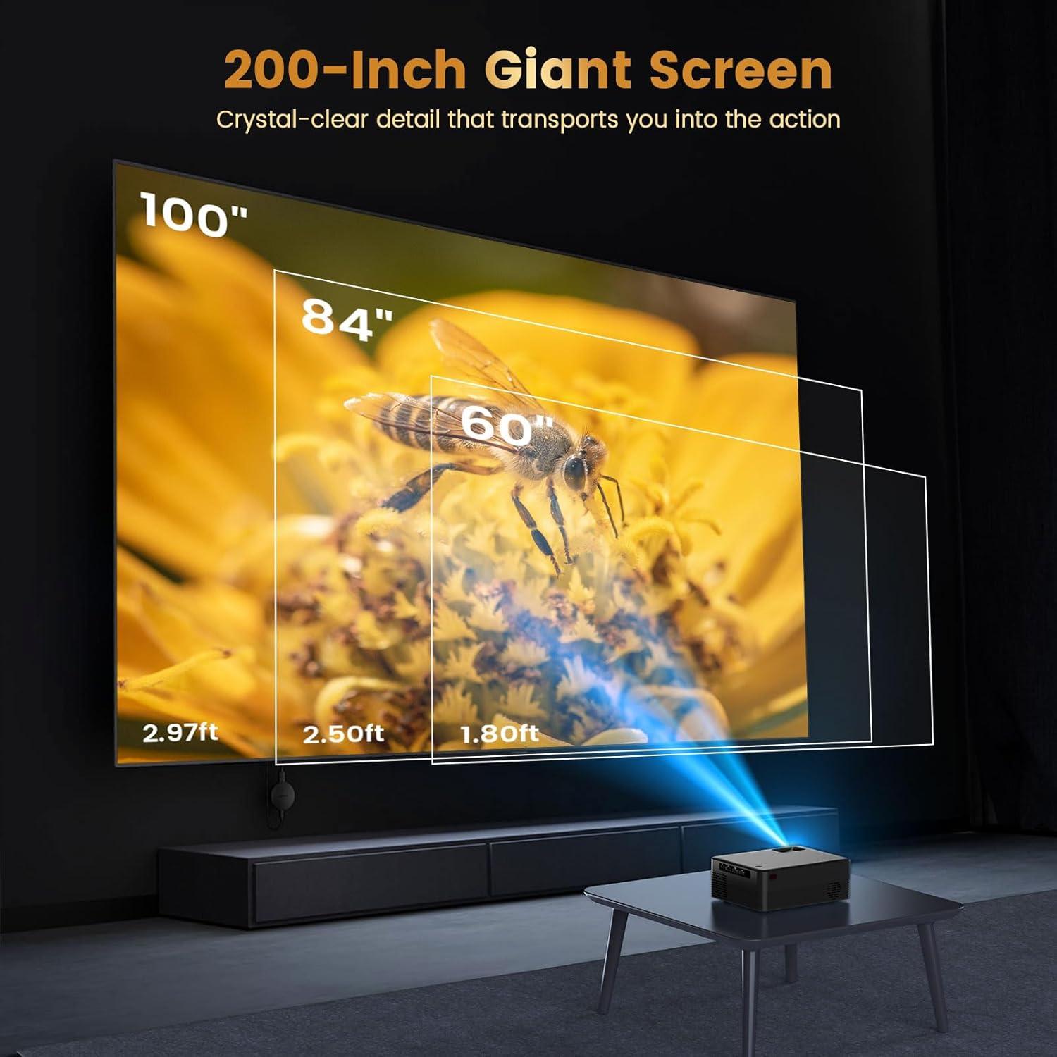 Proyector Inteligente Chicdaze H5 300 ANSI 8K Portátil