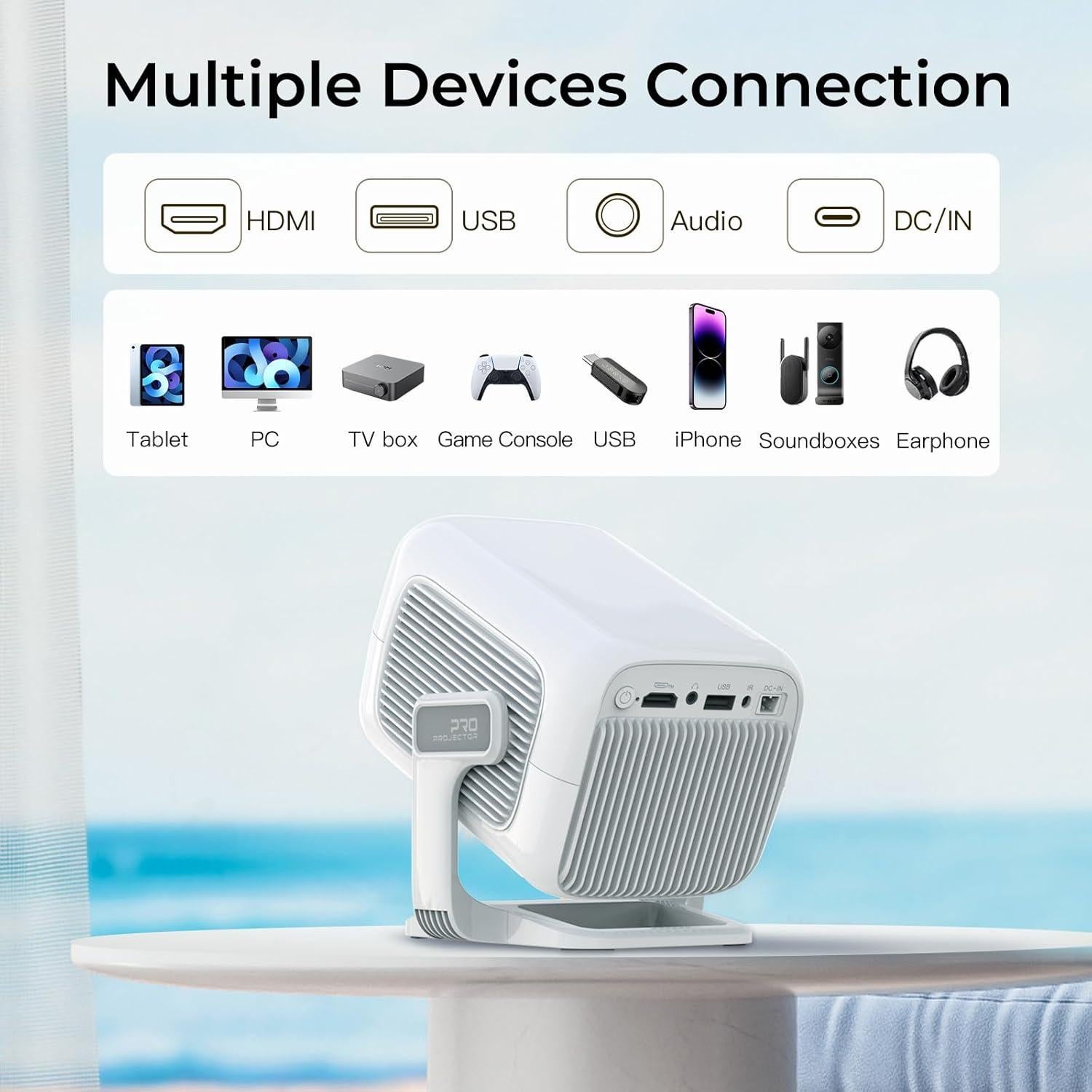 Proyector Inteligente WEMI LumeCube N300 1080P FHD WiFi 6