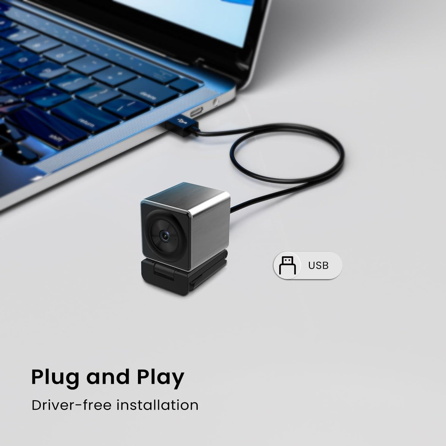 Webcam CIRICO UltraCam L43C 4K 48MP con Auto Zoom y Micrófono