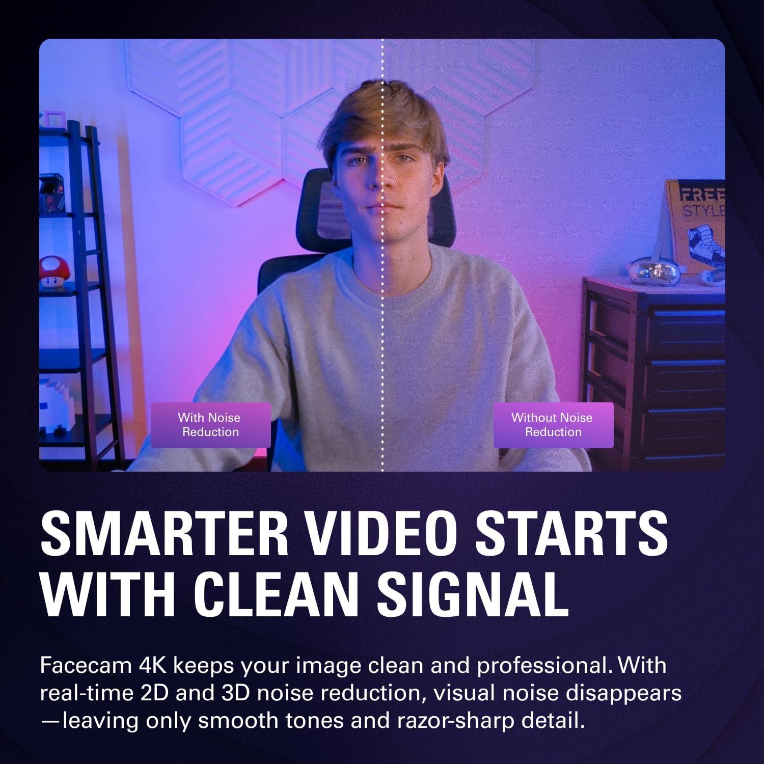 Webcam 4K Elgato Facecam 4K60 - Ultra HD, USB-C, HDR