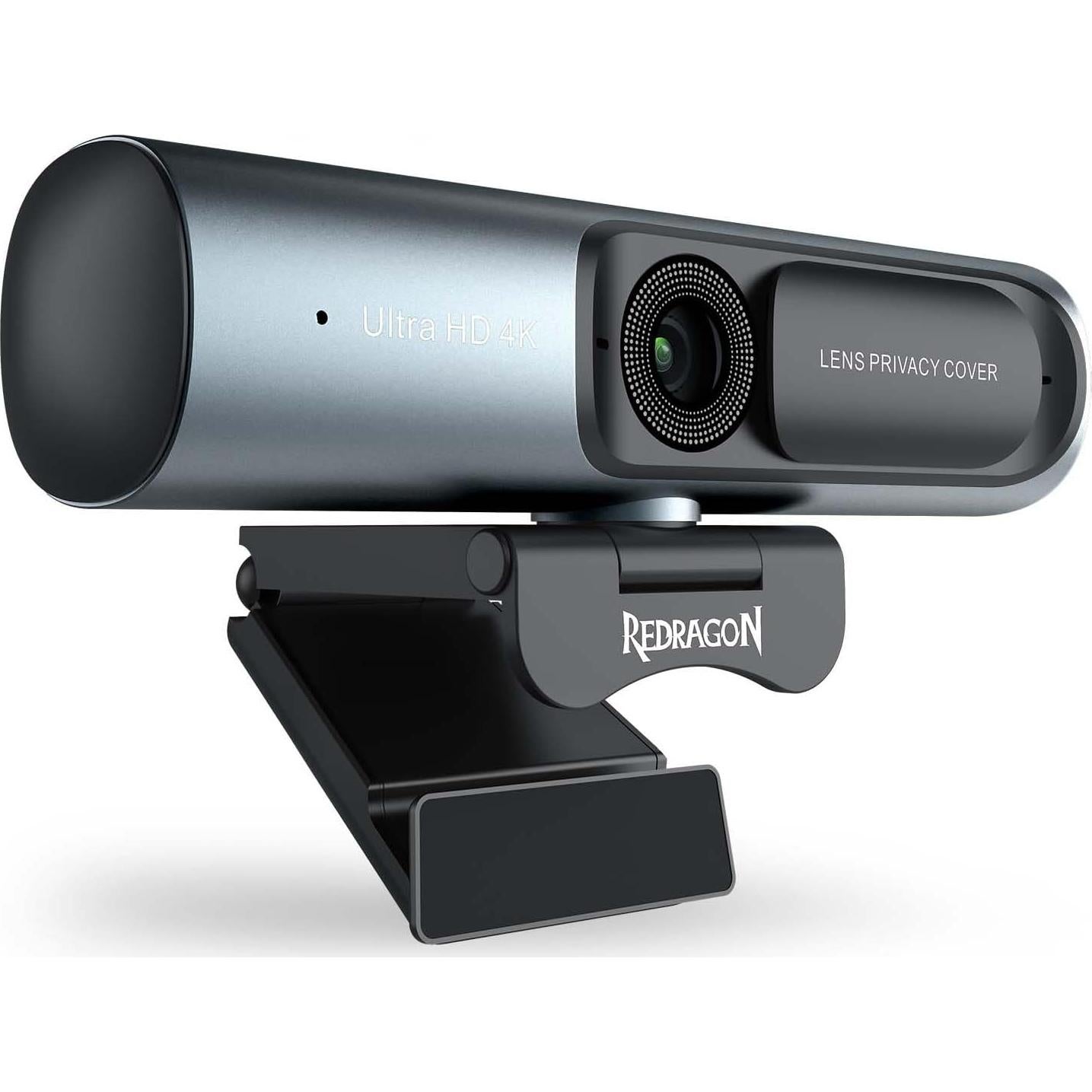Webcam 4K Redragon GW911 con micrófono dual y enfoque automático