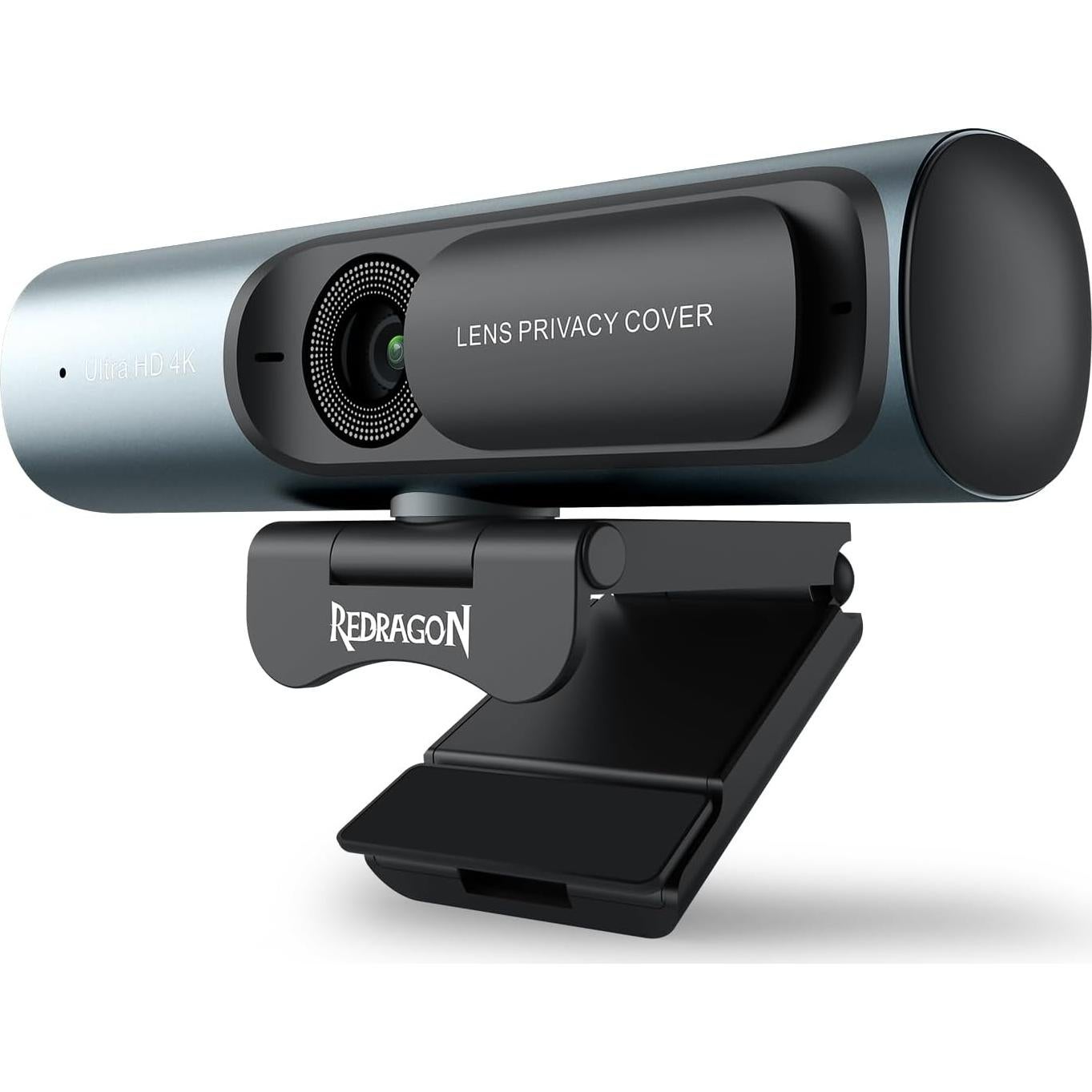 Webcam 4K Redragon GW911 con micrófono dual y enfoque automático