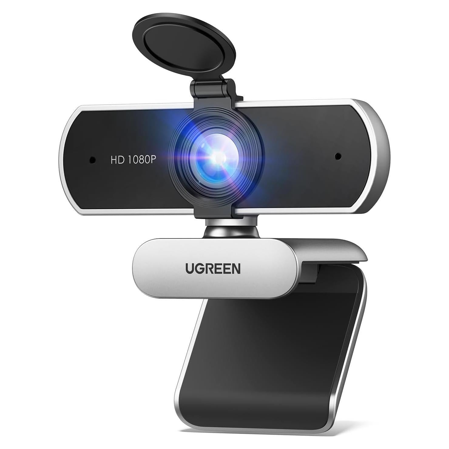 Webcam UGREEN Full HD 1080P con Micrófono y Cubierta Privacidad
