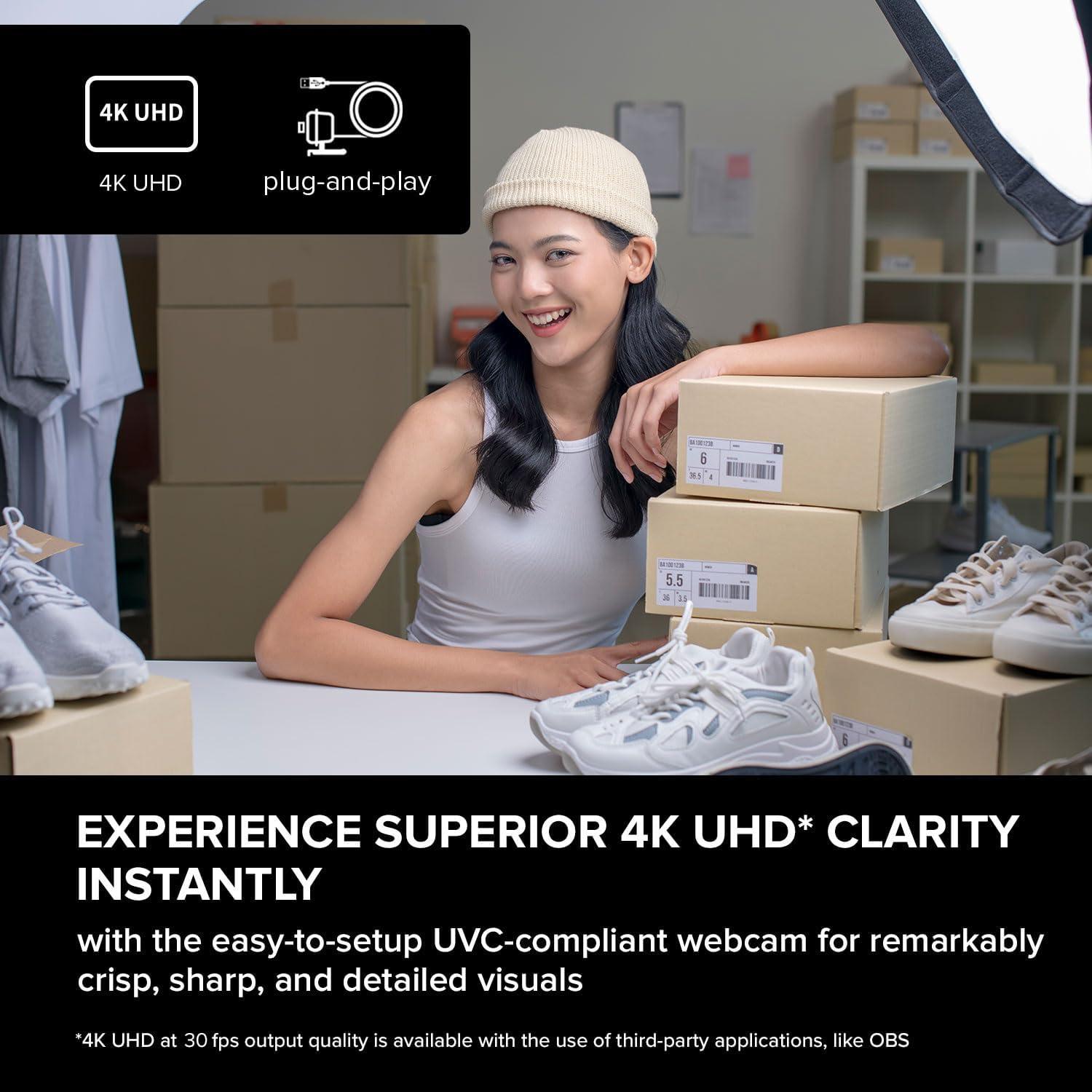 Webcam 4K UHD Creative Live! Cam con Lente Gran Angular 95°