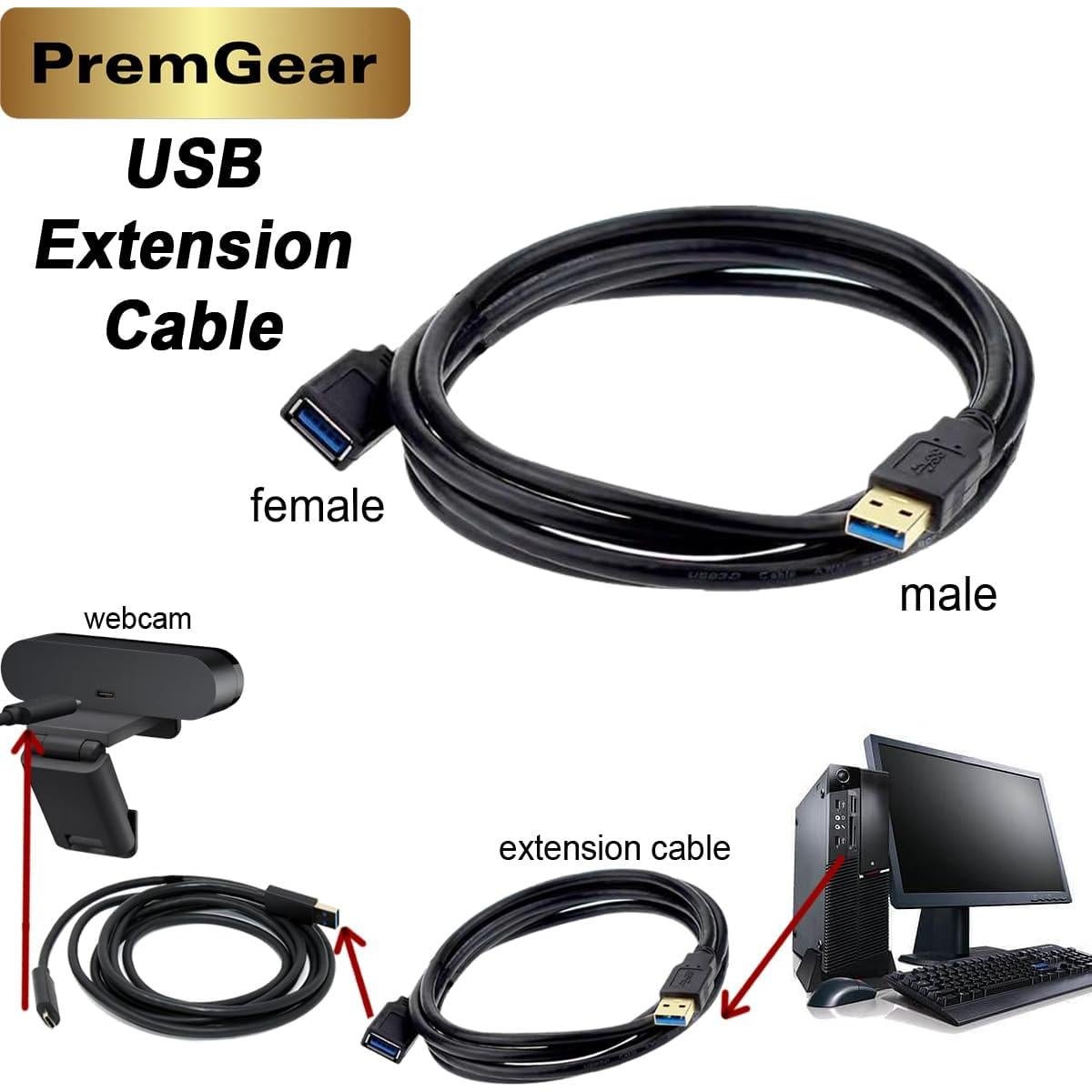 Paquete de Trípode de Escritorio PremGear con Extensión USB