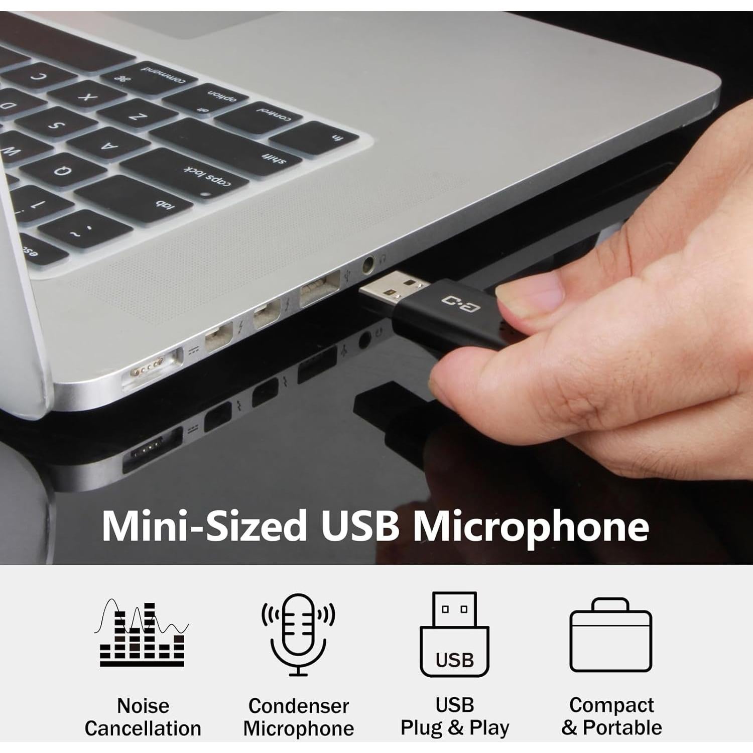 Micrófono USB portátil ChanGeek CHS-M3 alta sensibilidad