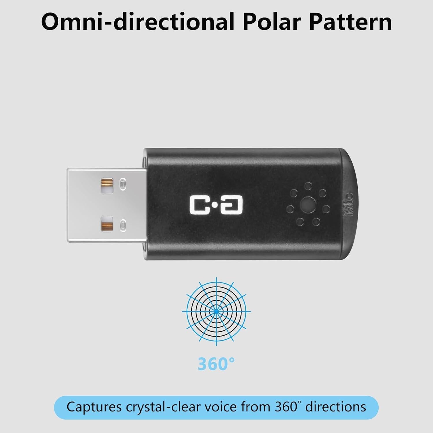 Micrófono USB portátil ChanGeek CHS-M3 alta sensibilidad