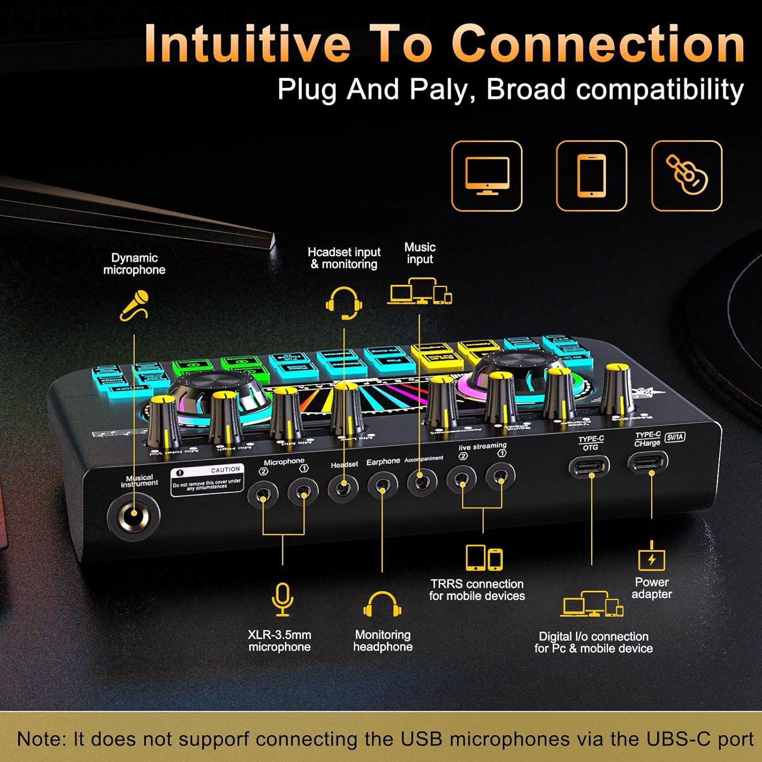 Kit de Podcast X3-BM700S con Mezclador y Micrófono 3.5mm
