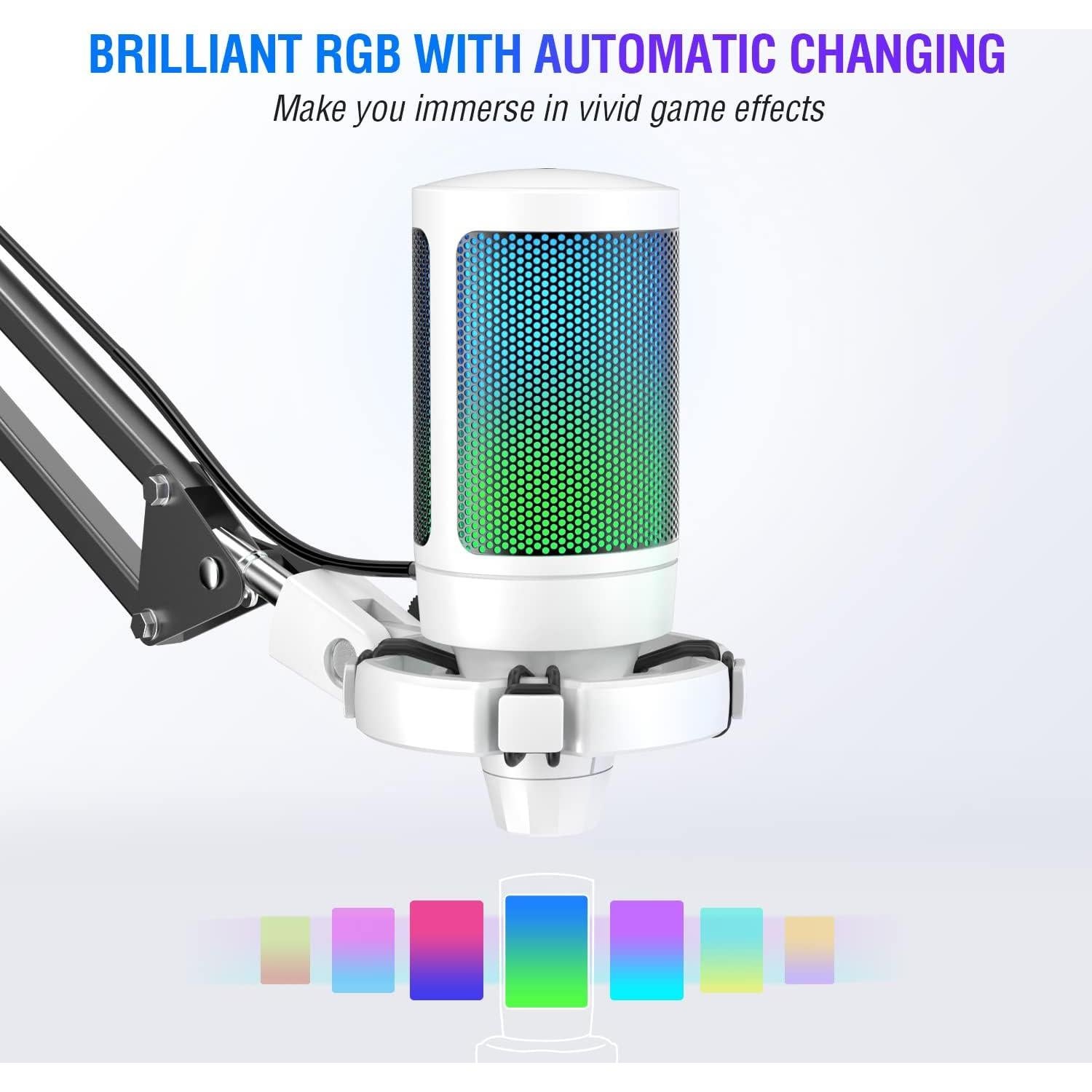 Auriculares Gaming FIFINE con Micrófono USB RGB 7.1 para PC/PS4/PS5