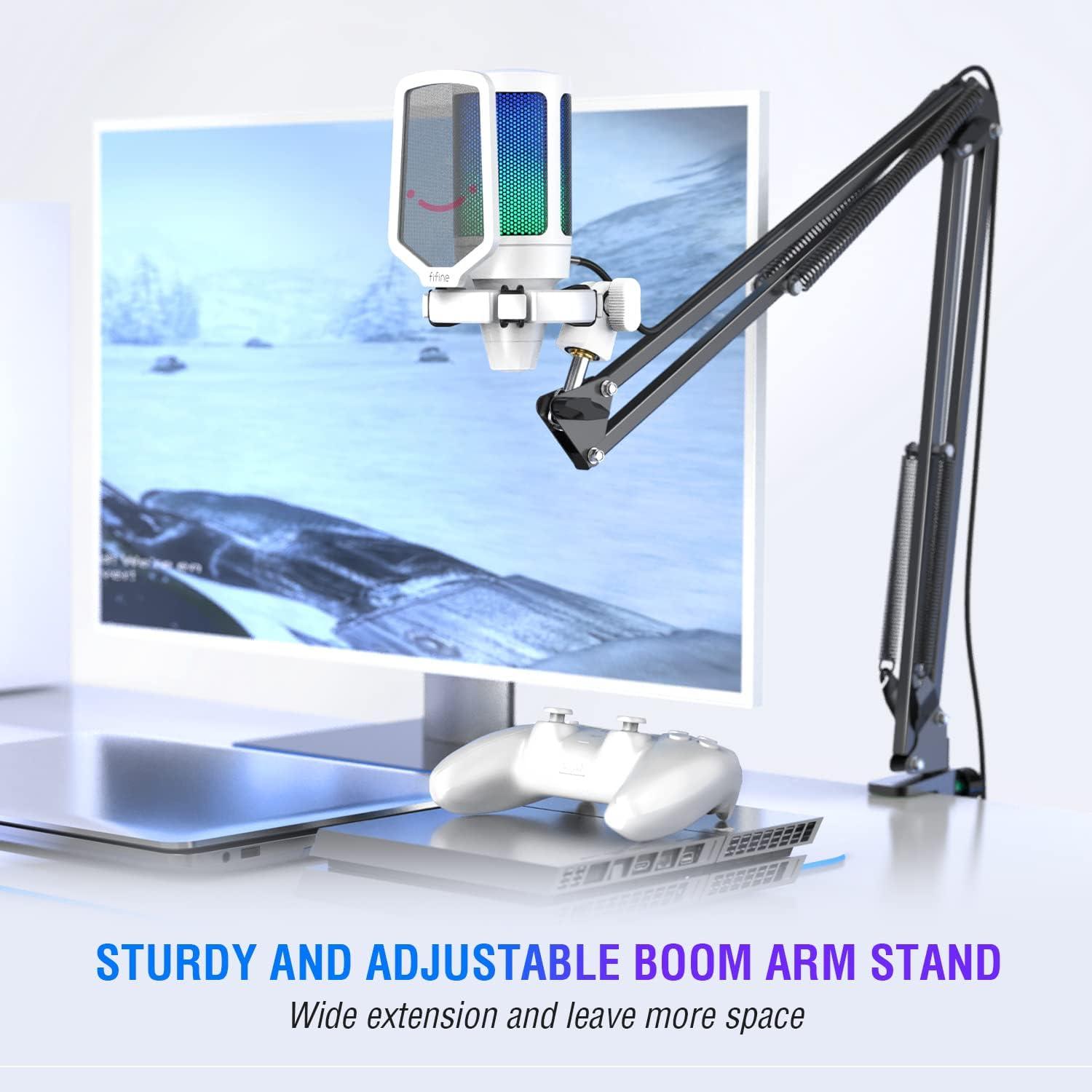 Auriculares Gaming FIFINE con Micrófono USB RGB 7.1 para PC/PS4/PS5