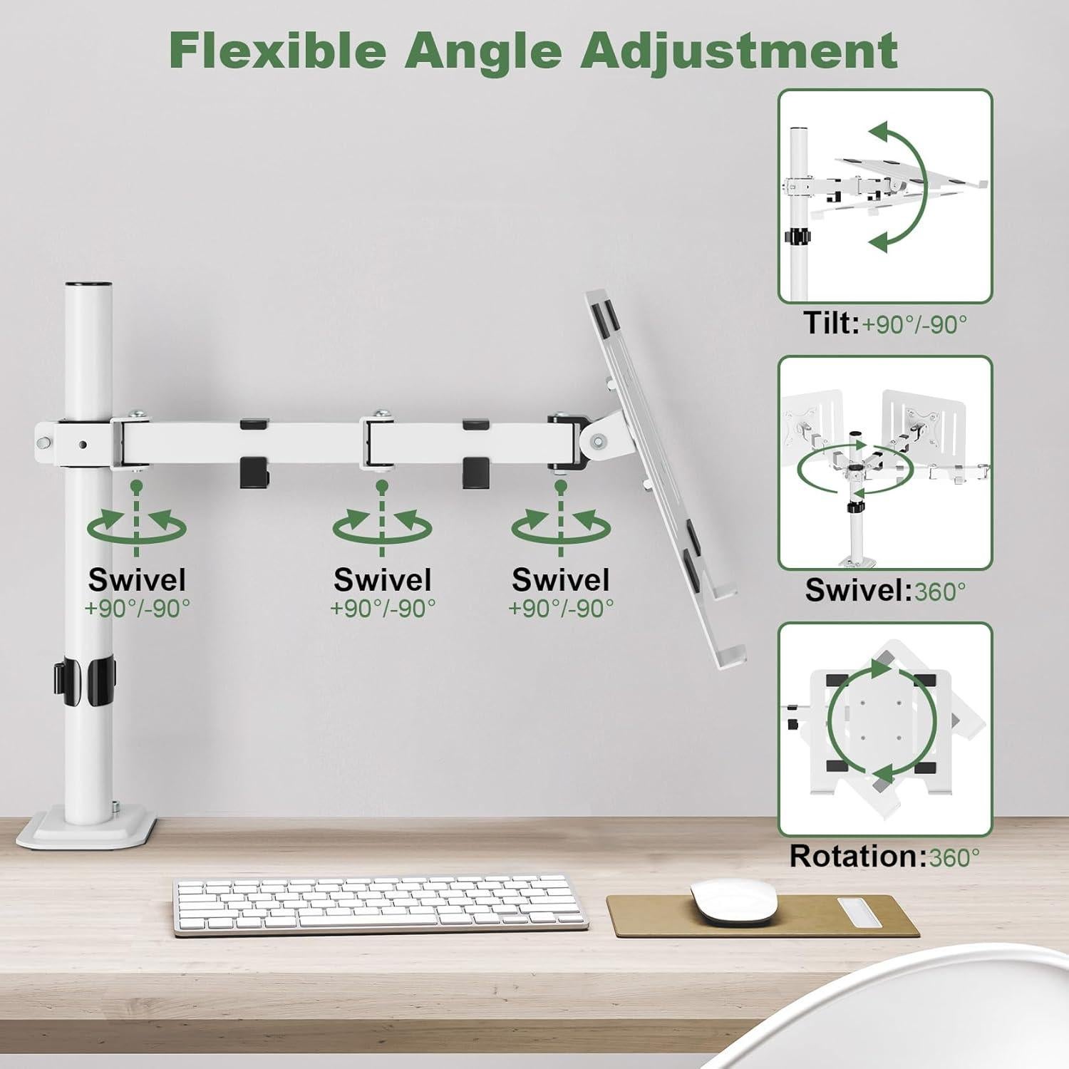 Soporte de Escritorio para Laptop UPGRAVITY Blanco Ajustable