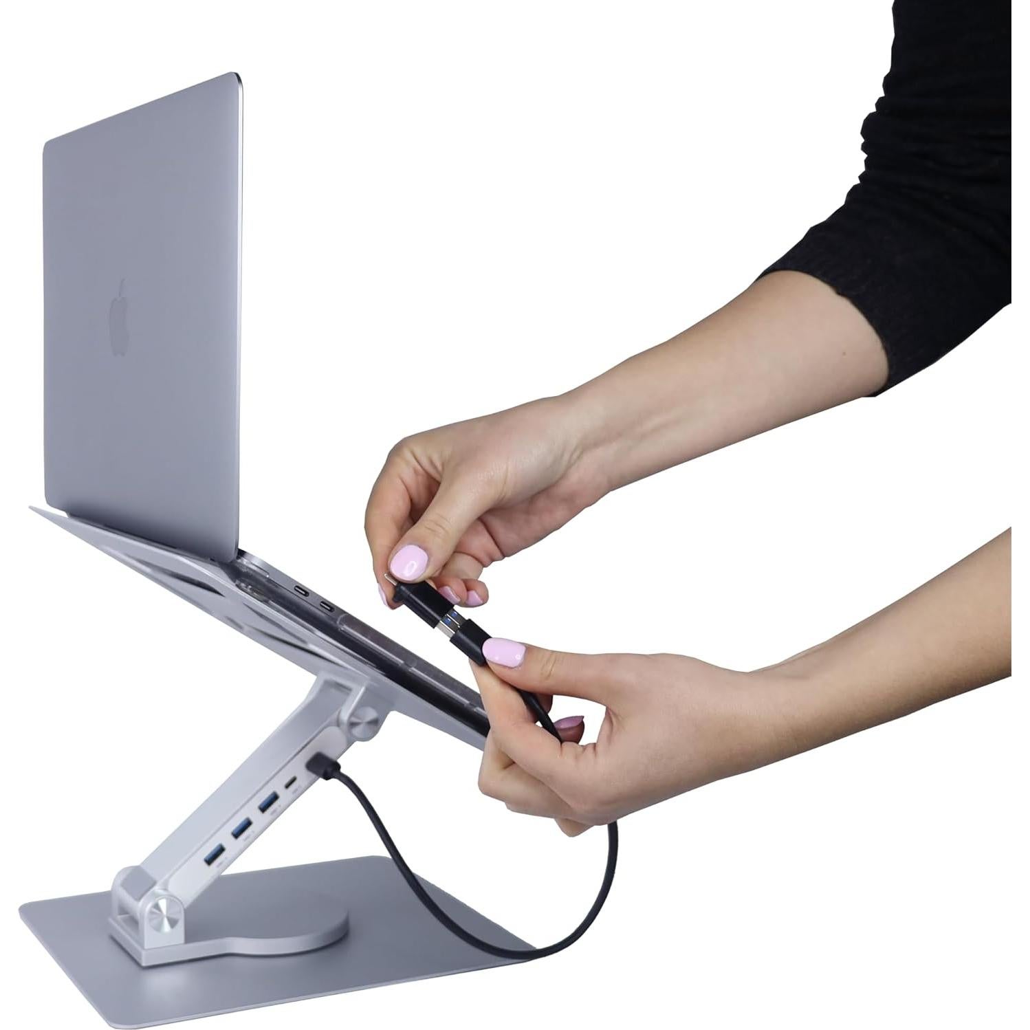 Soporte Ajustable para Laptop Vanli 360° Ergonómico Plegable