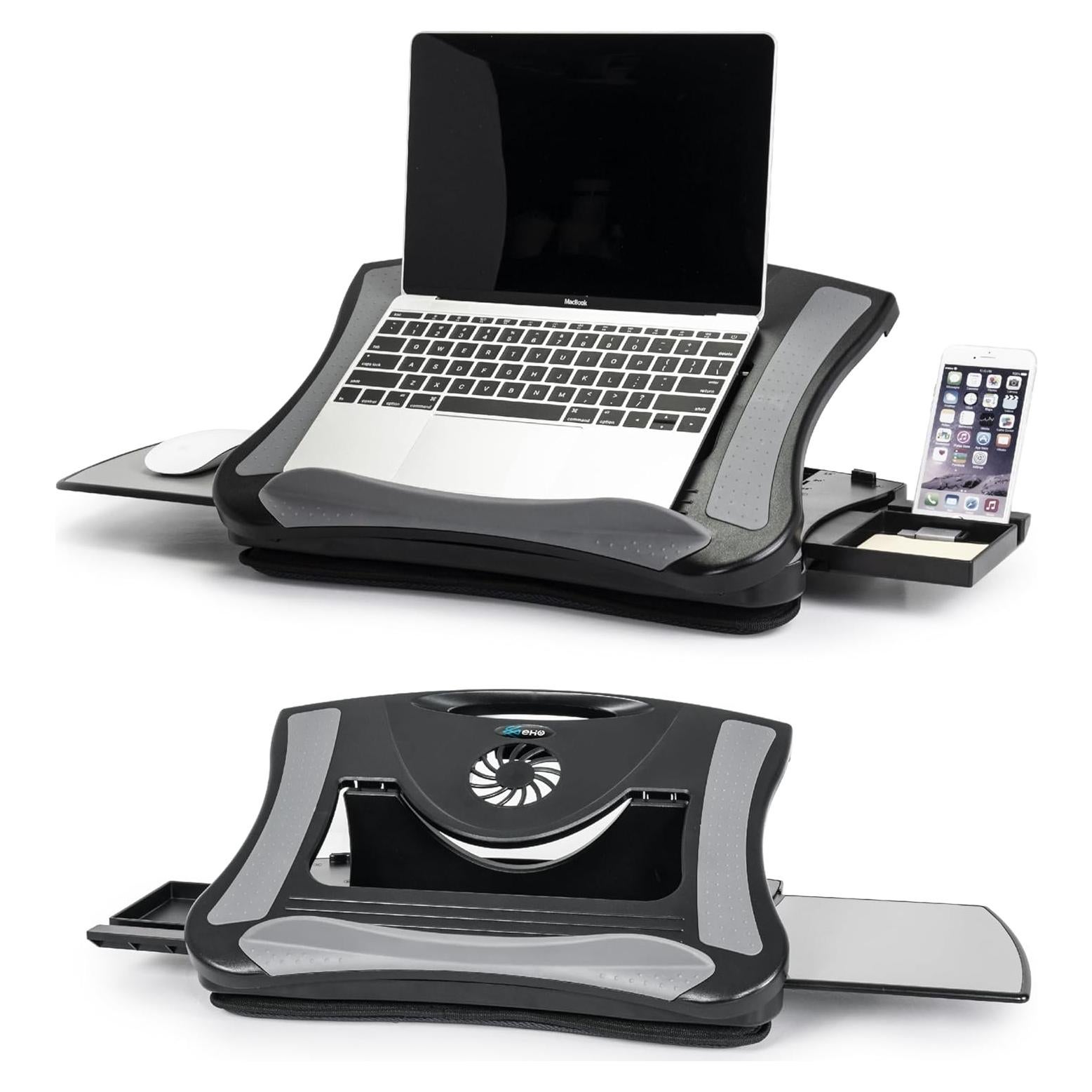 Escritorio Portátil EHO Ajustable con Cojín y Soporte para Teléfono