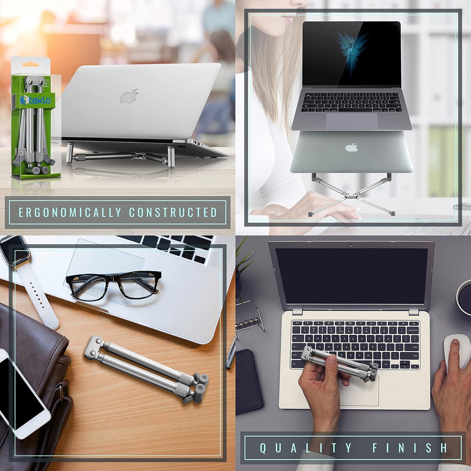 Soporte para Laptop Steklo X-Stand Ajustable Aluminio 12-17"