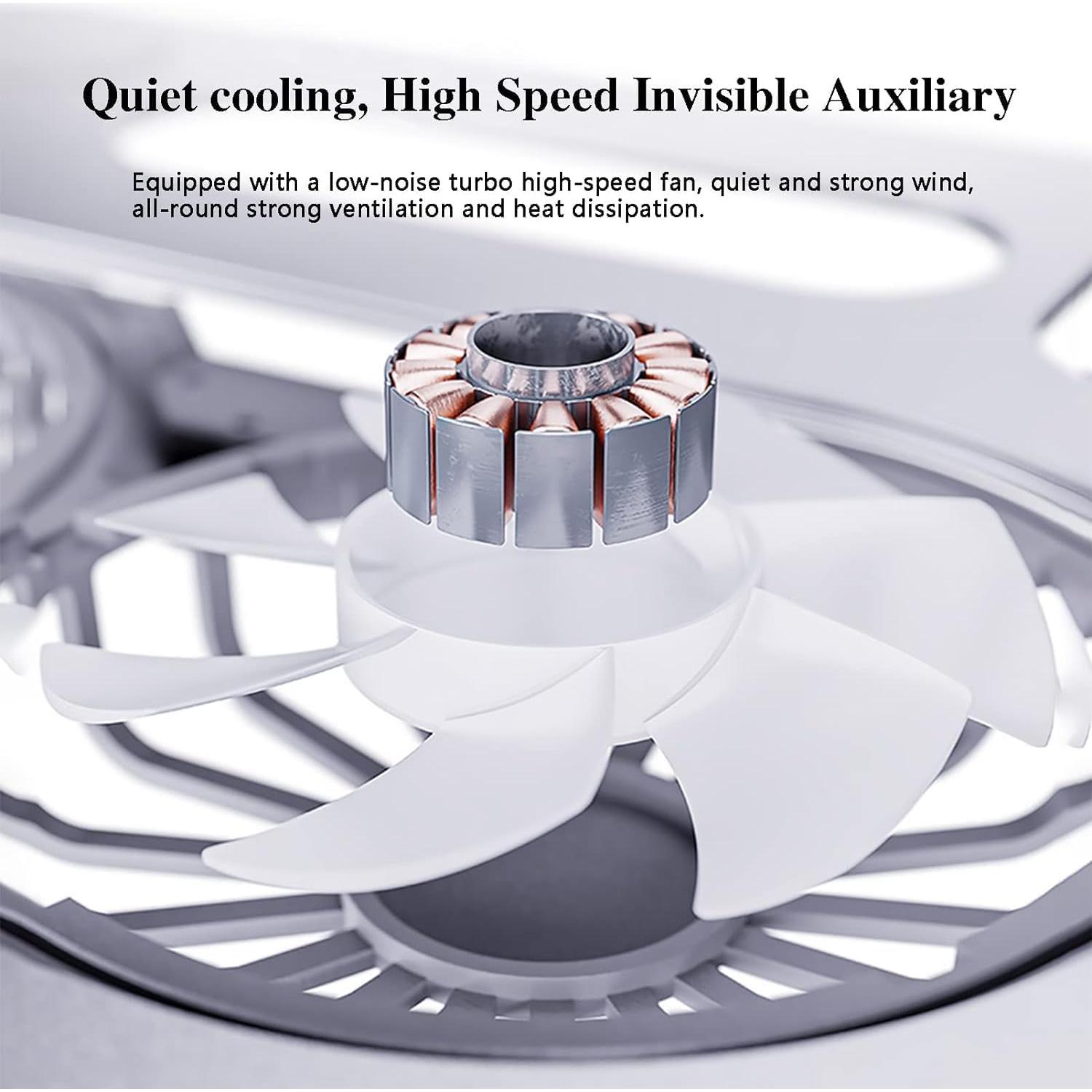 Soporte de Laptop Ajustable Eiyikof con Ventilador - Gris