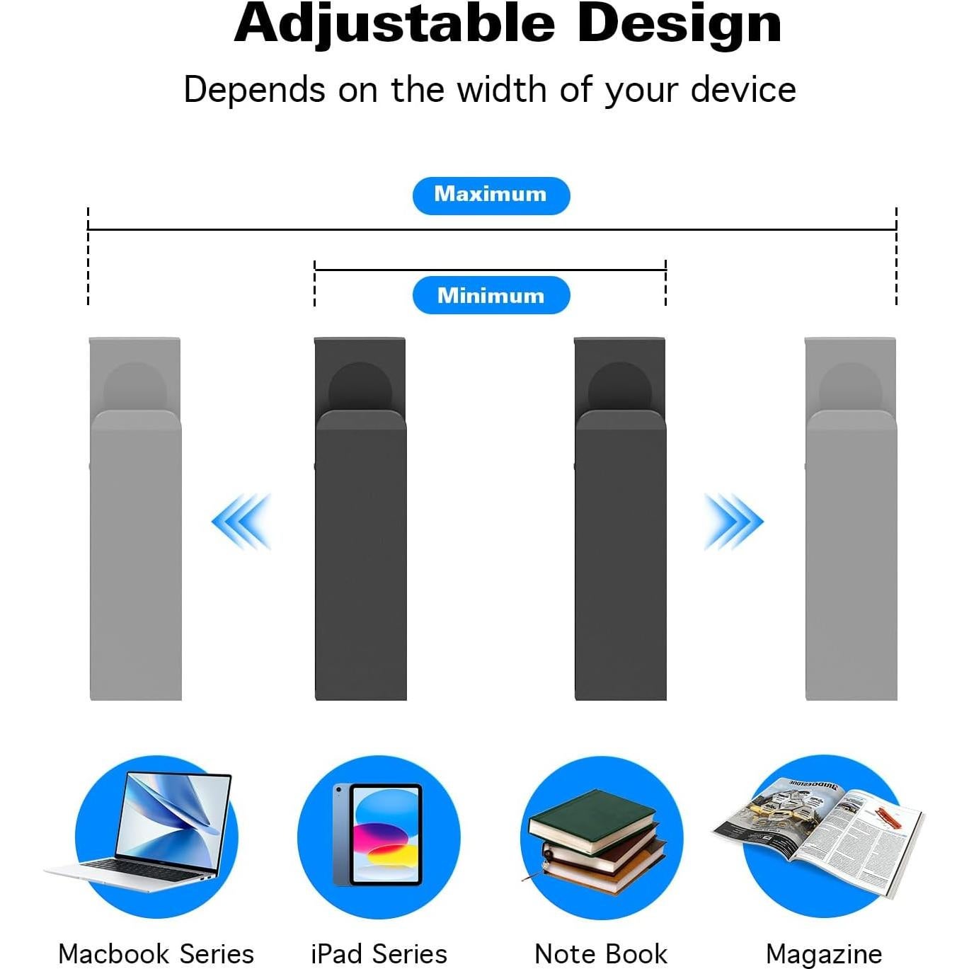Soporte Lateral Ajustable para Laptop WYYHAA con Abrazadera