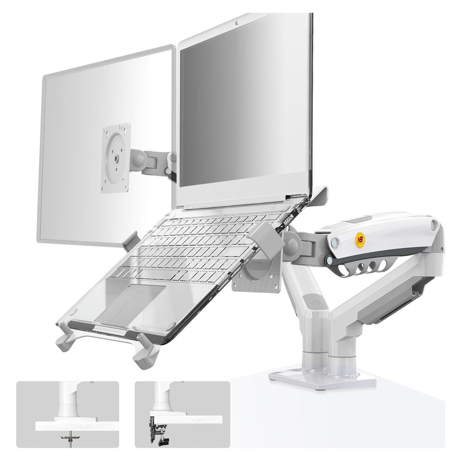 Soporte para Laptop NB North Bayou F160-FP Ajustable Blanco