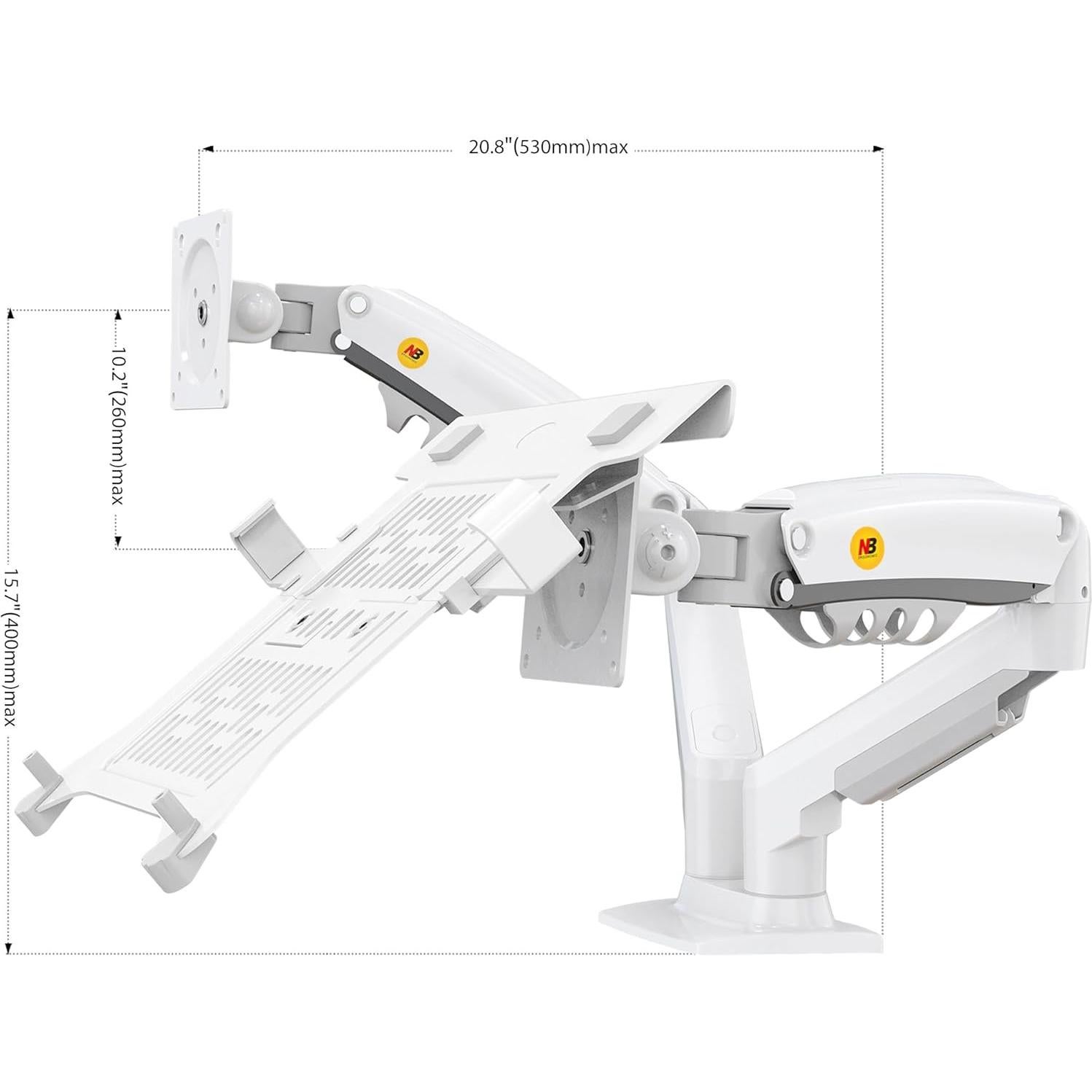 Soporte para Laptop NB North Bayou F160-FP Ajustable Blanco