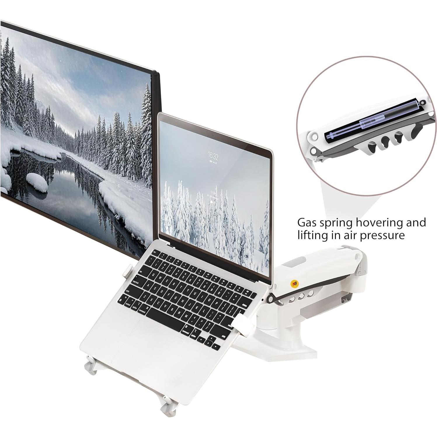 Soporte para Laptop NB North Bayou F160-FP Ajustable Blanco