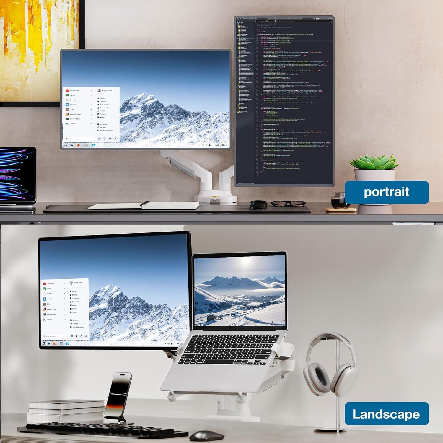 Soporte para Laptop NB North Bayou F160-FP Ajustable Blanco