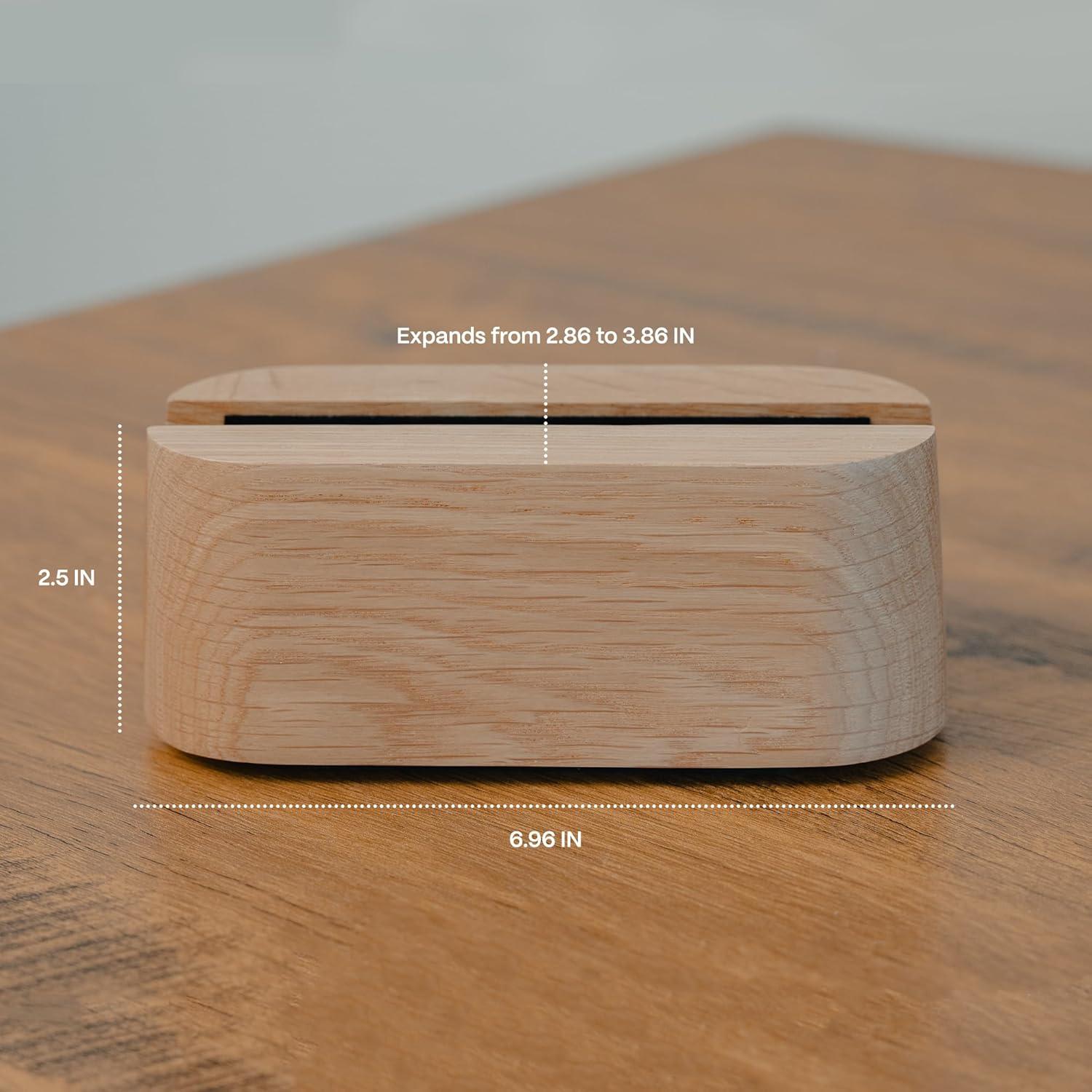 Soporte Vertical Ajustable para Laptop COREMINDED Nuez Sólida