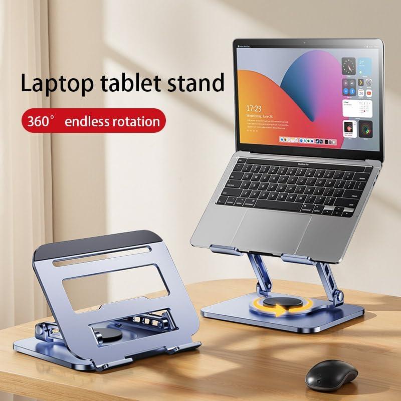 Soporte Ajustable para Laptop 21" Carbono Refinado Plata