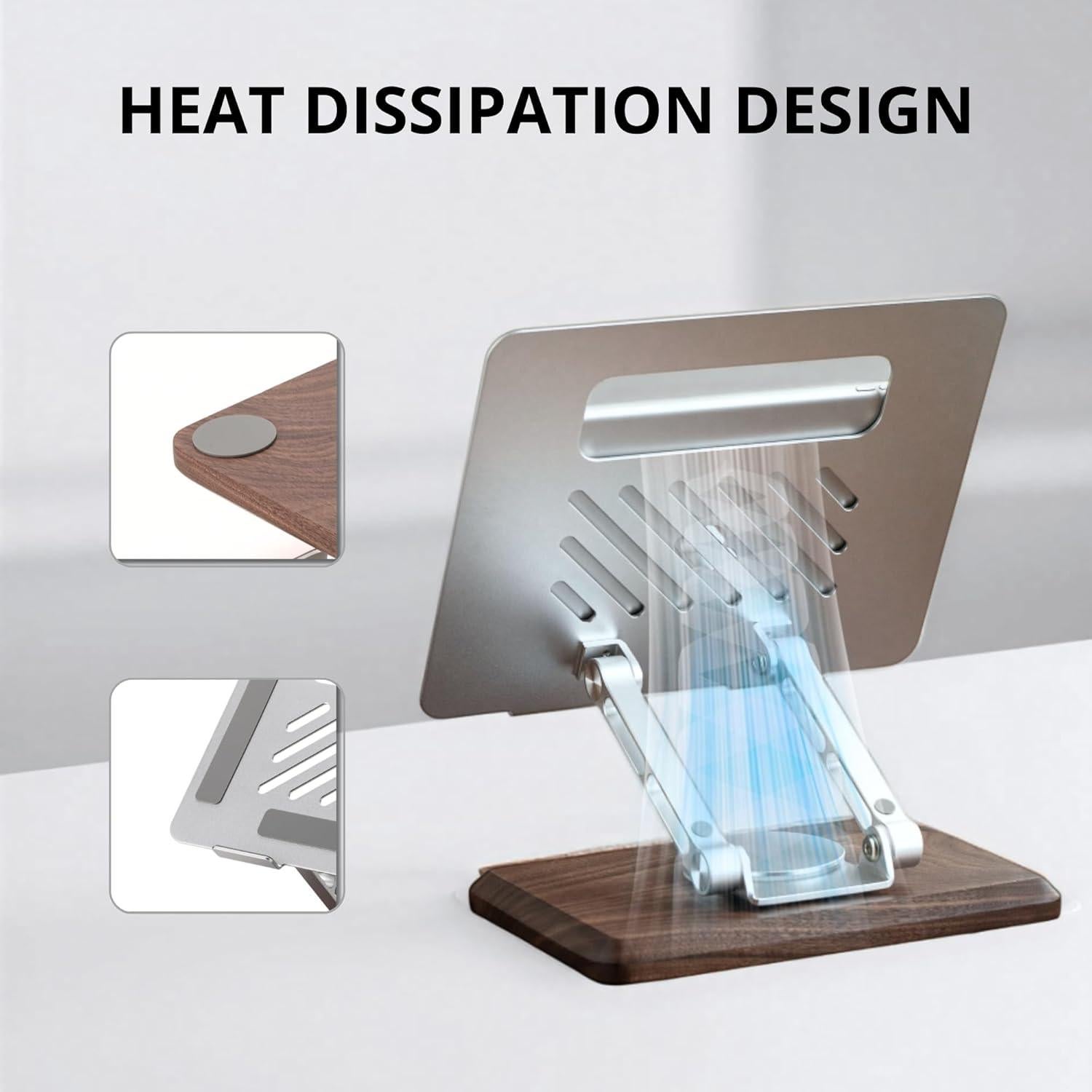 Soporte de Madera Muso Wood para Laptop 10-17.3" Ajustable