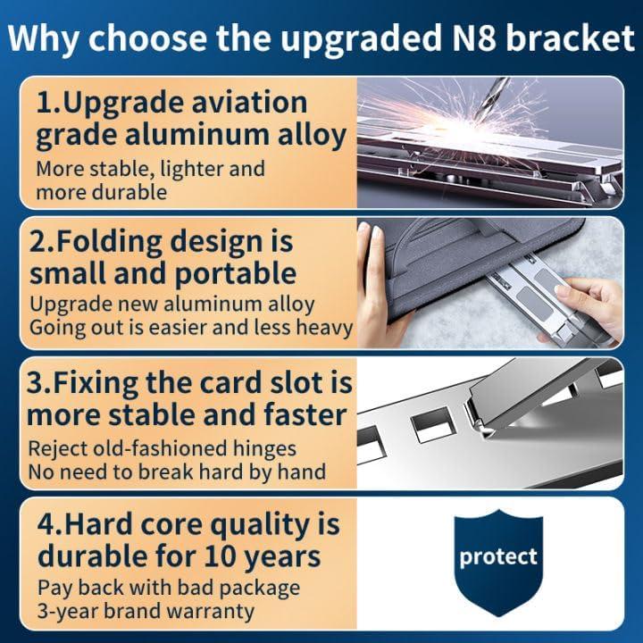 Soporte Ajustable para Laptop YZLELEQ de Aluminio 10-17.3"