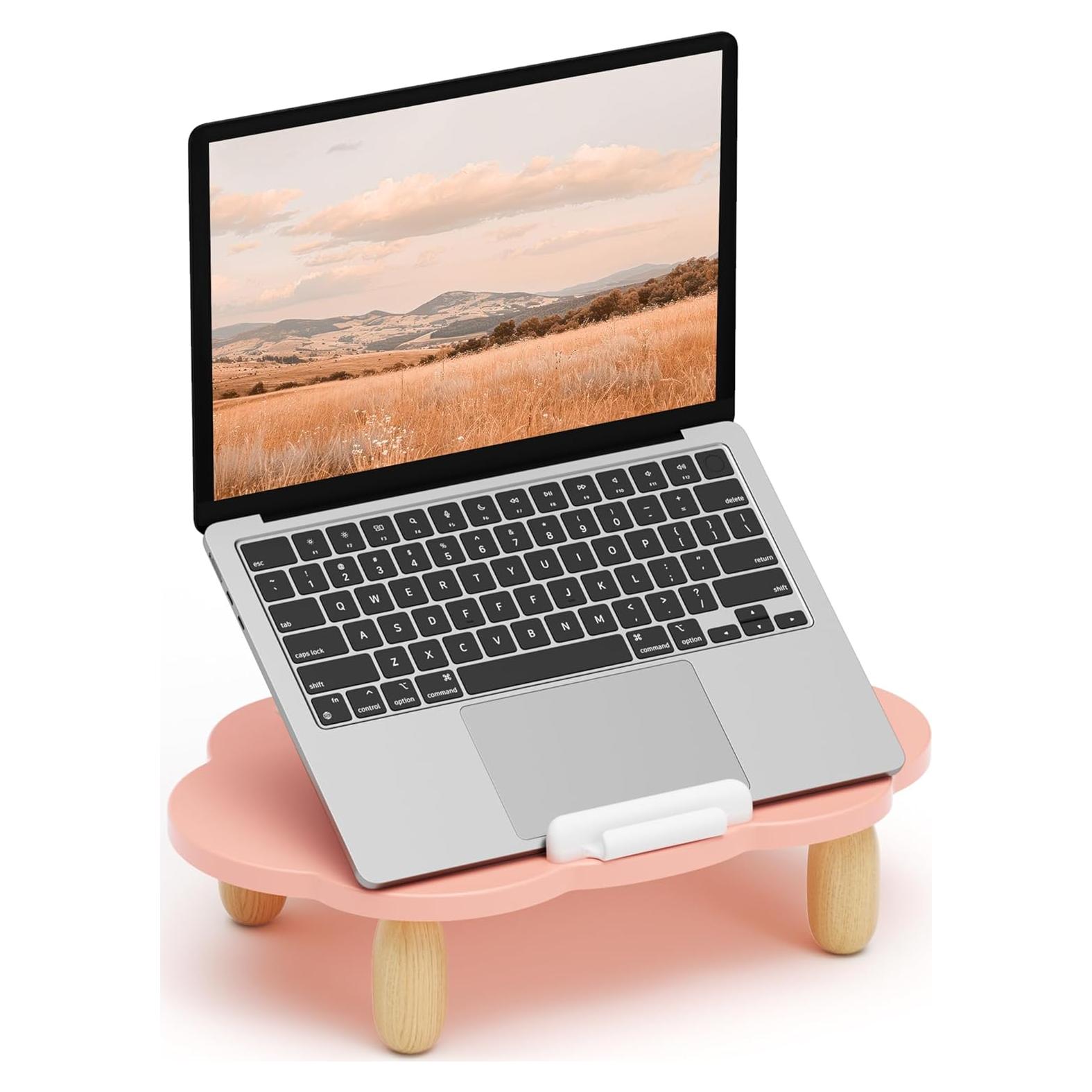 Soporte para Laptop Ajustable AFOOYO Nube Rosa 10-17.3"