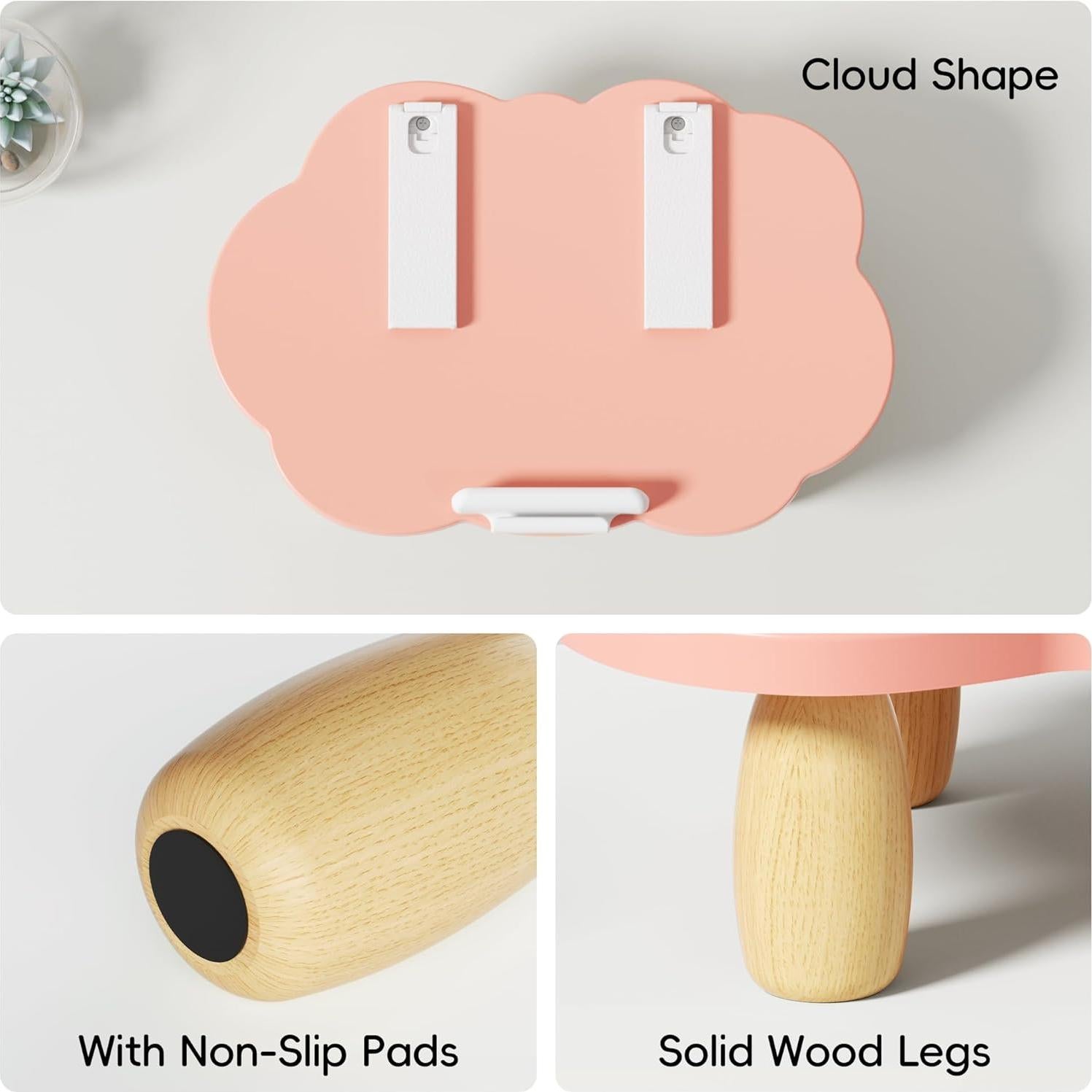 Soporte para Laptop Ajustable AFOOYO Nube Rosa 10-17.3"