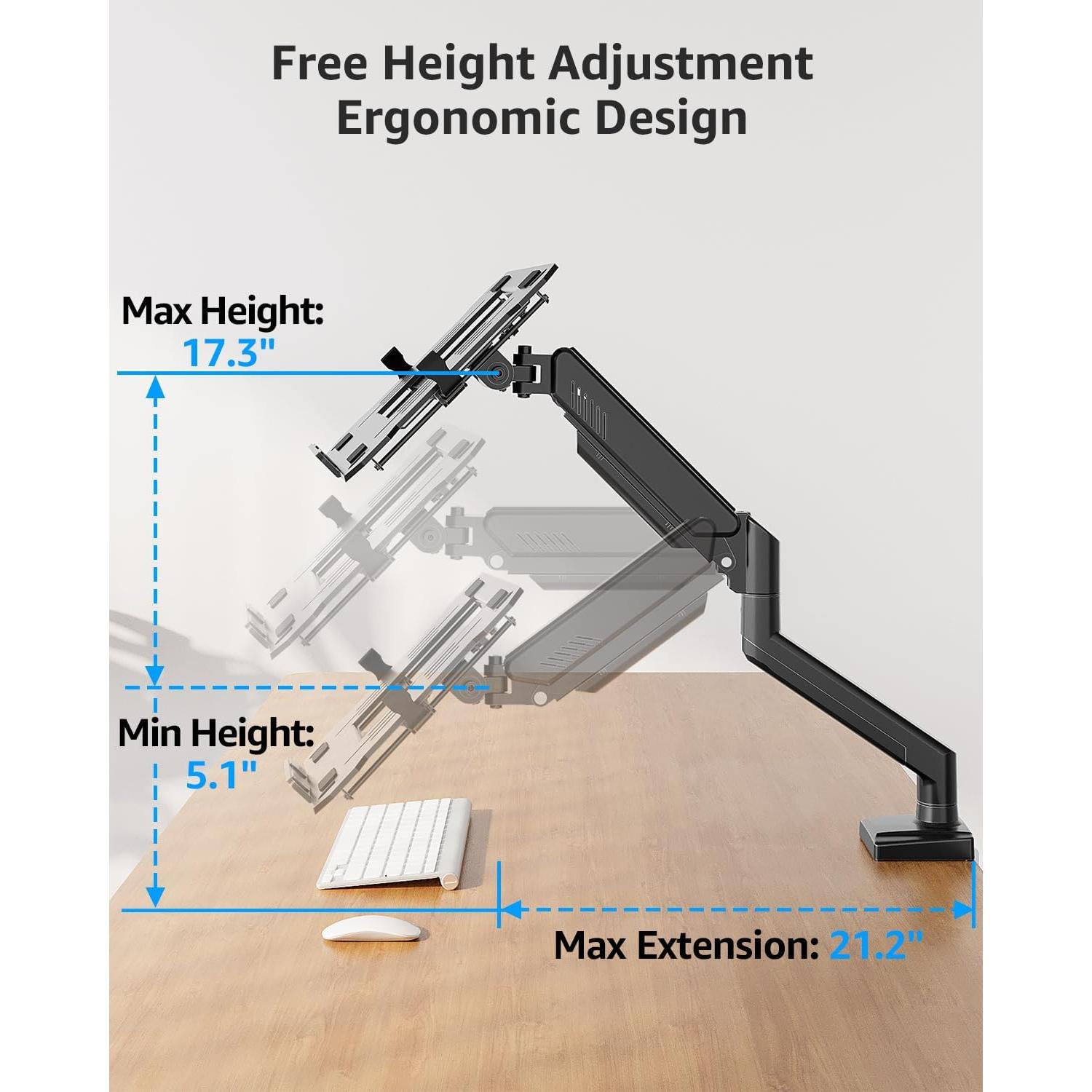 Soporte para Laptop MOUNTUP con Brazo Ajustable 2-en-1