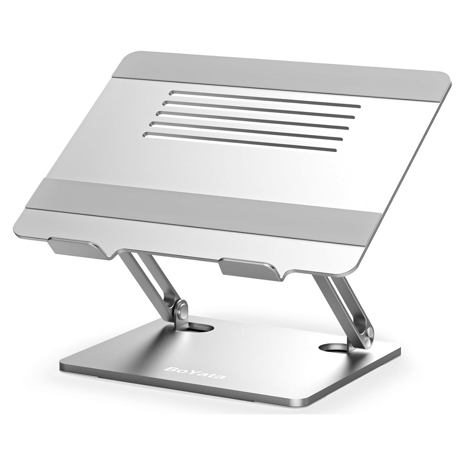 Soporte para Laptop BoYata N21 Ajustable Aluminio Plata hasta 15"