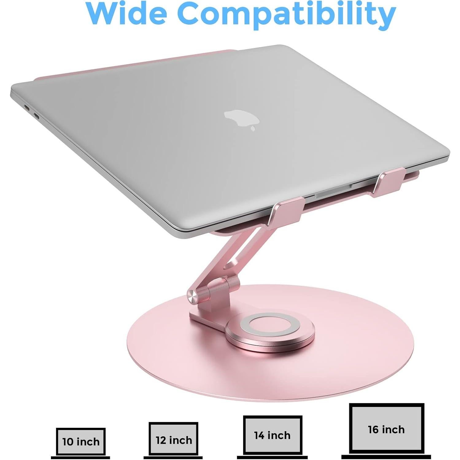 Soporte Giratorio para Portátil Epherie Rosa 10-17" Ajustable