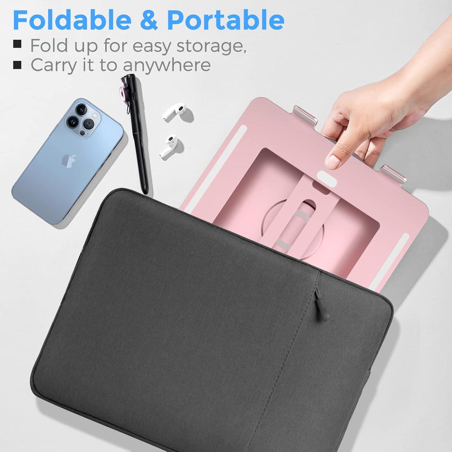 Soporte Giratorio para Portátil Epherie Rosa 10-17" Ajustable