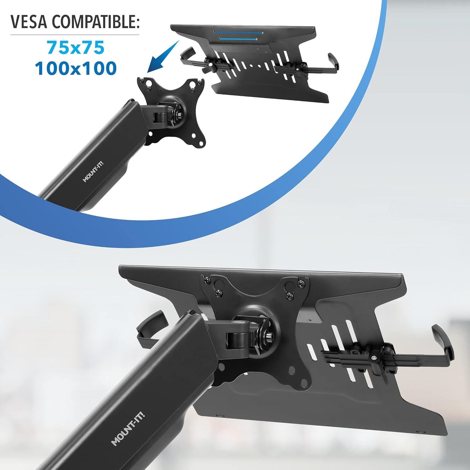 Soporte de Escritorio Ergonómico Mount-It! para Portátil 11-17"